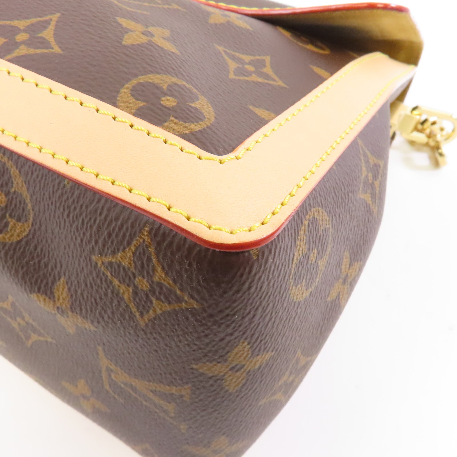LOUIS VUITTON 【激減優惠】Monogram Dauphine Soft GM金扣手挽肩背兩用袋棕色