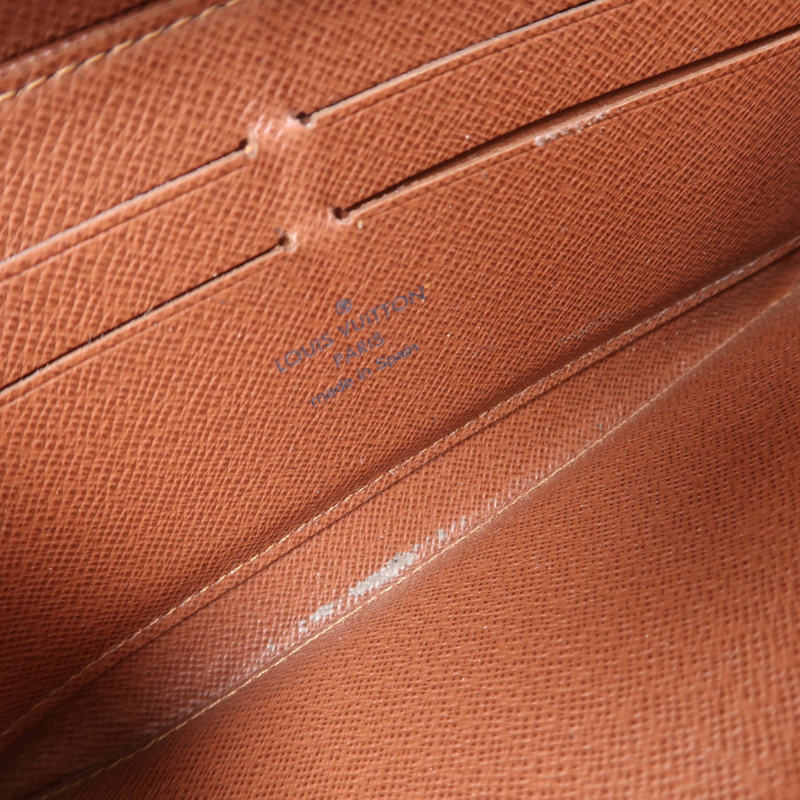 LOUIS VUITTON MonogramZipper Long Wallet金扣拉鍊長錢包啡色
