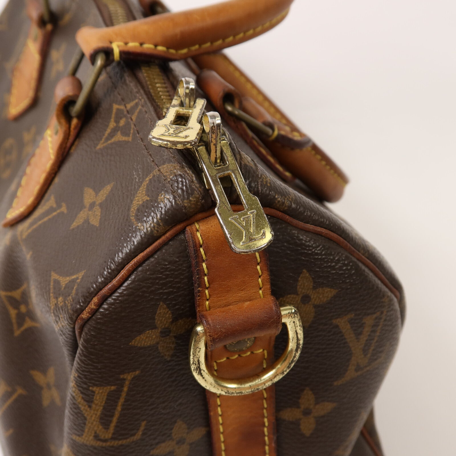 LOUIS VUITTON Monogram Speedy 25金扣手挽肩背兩用袋