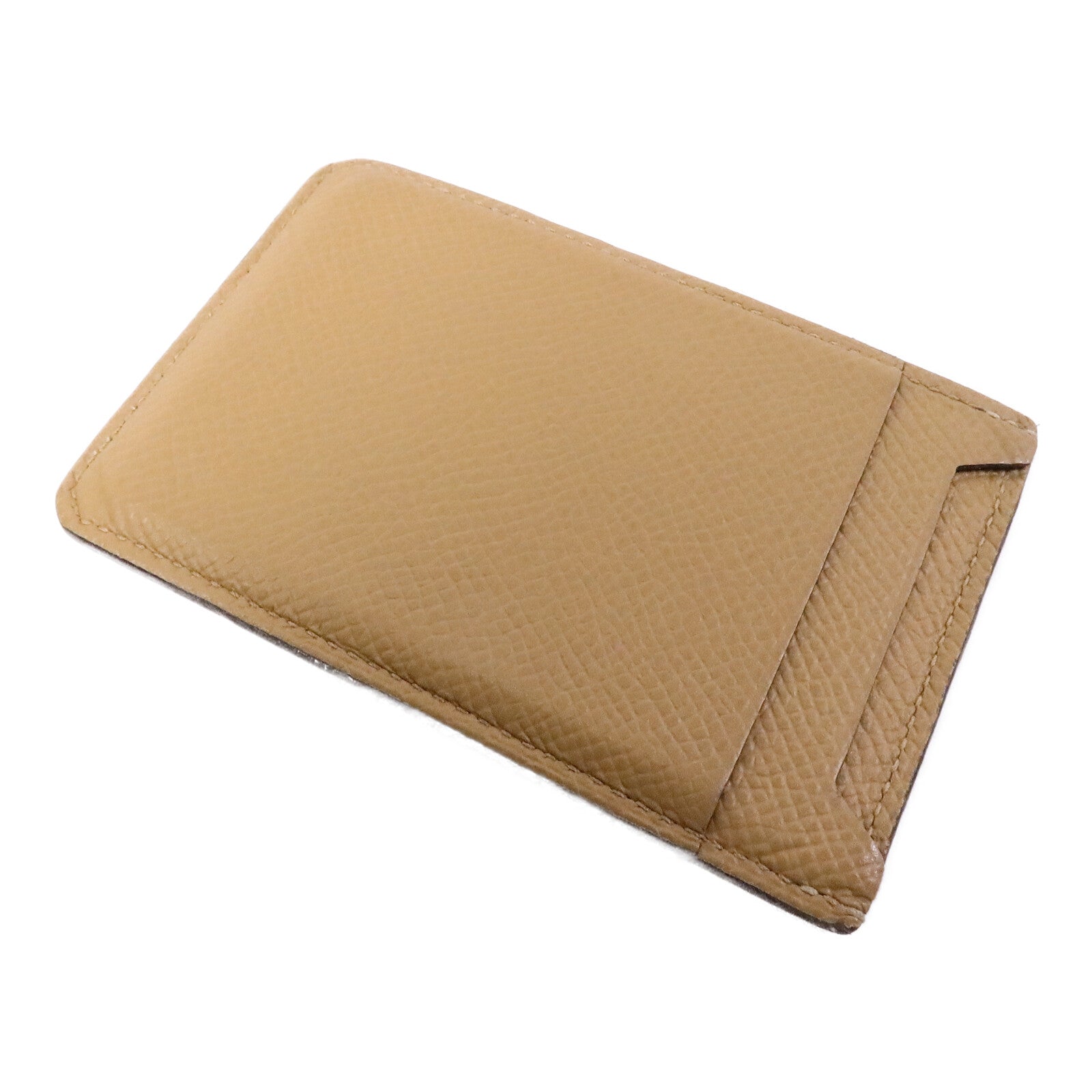 HERMES Epsom皮革City 4CC Card Holder卡片套Biscuit