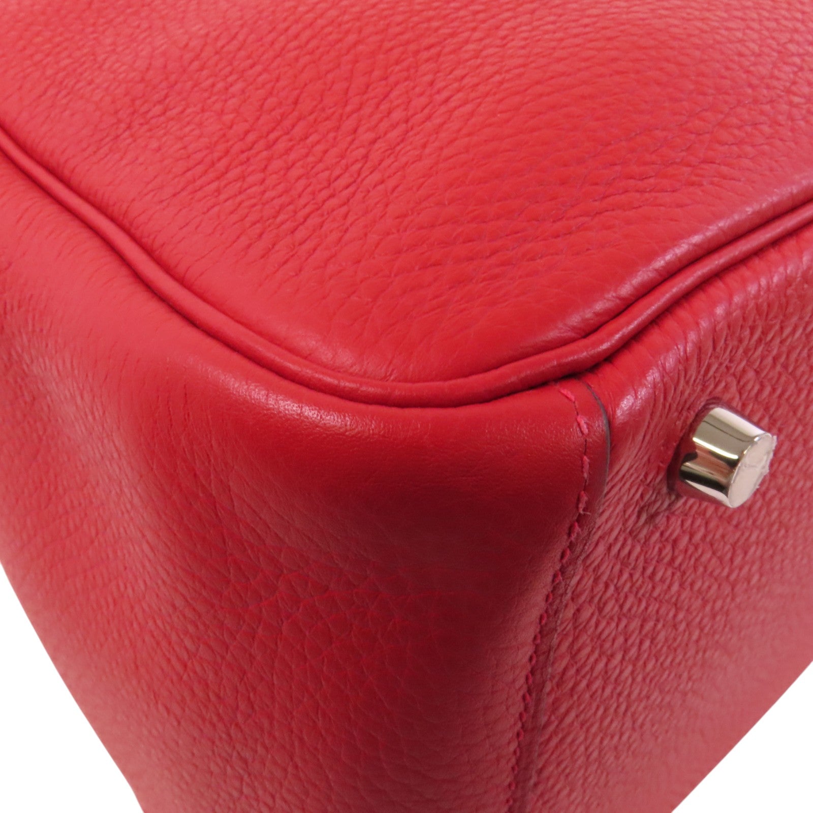 HERMES Clemence皮革Lindy 30銀扣肩背袋