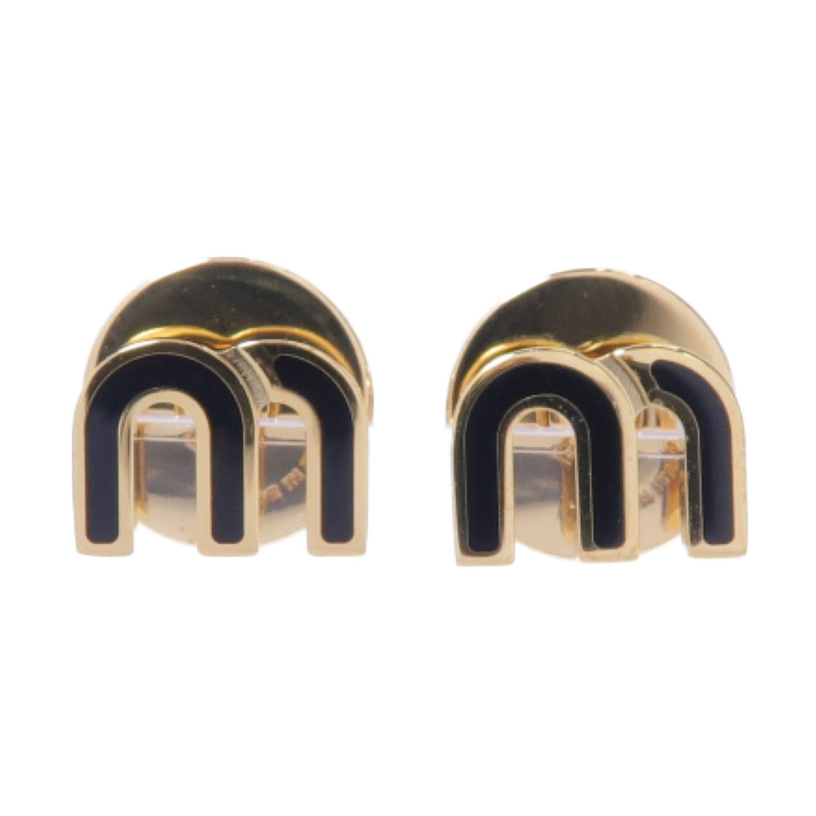 Miu Miu 金屬Earrings耳環黑色/金色