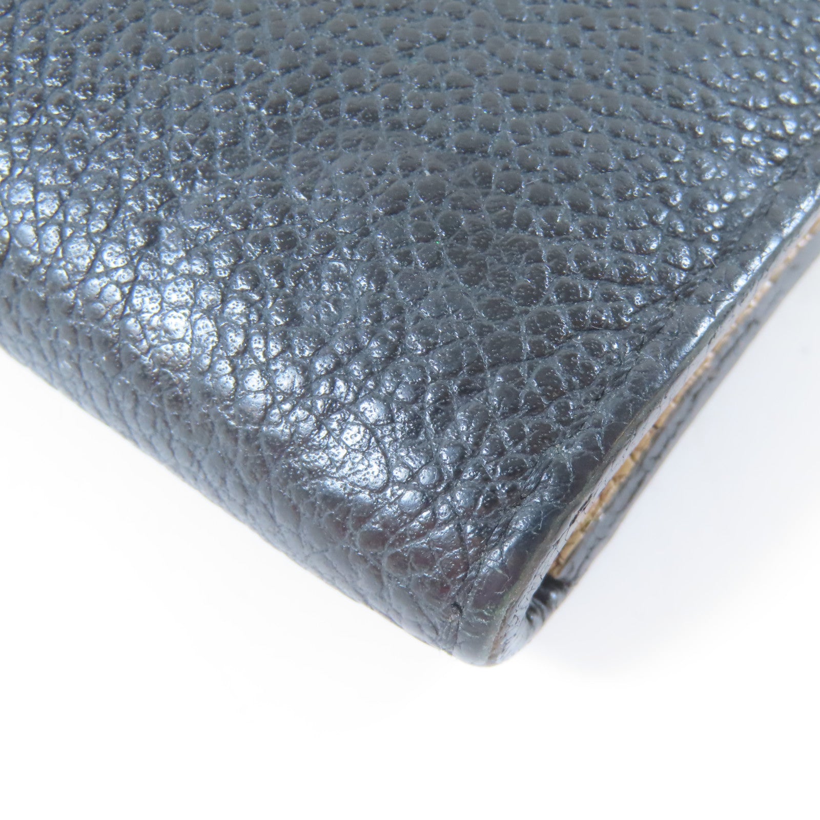 LOUIS VUITTON Monogram Empreinte Long Wallet金扣長錢包黑色