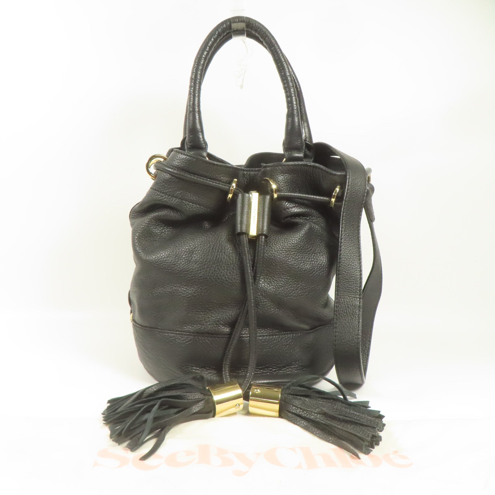 SEE BY CHLOE 牛皮皮革Shoulder Bag金扣肩背袋