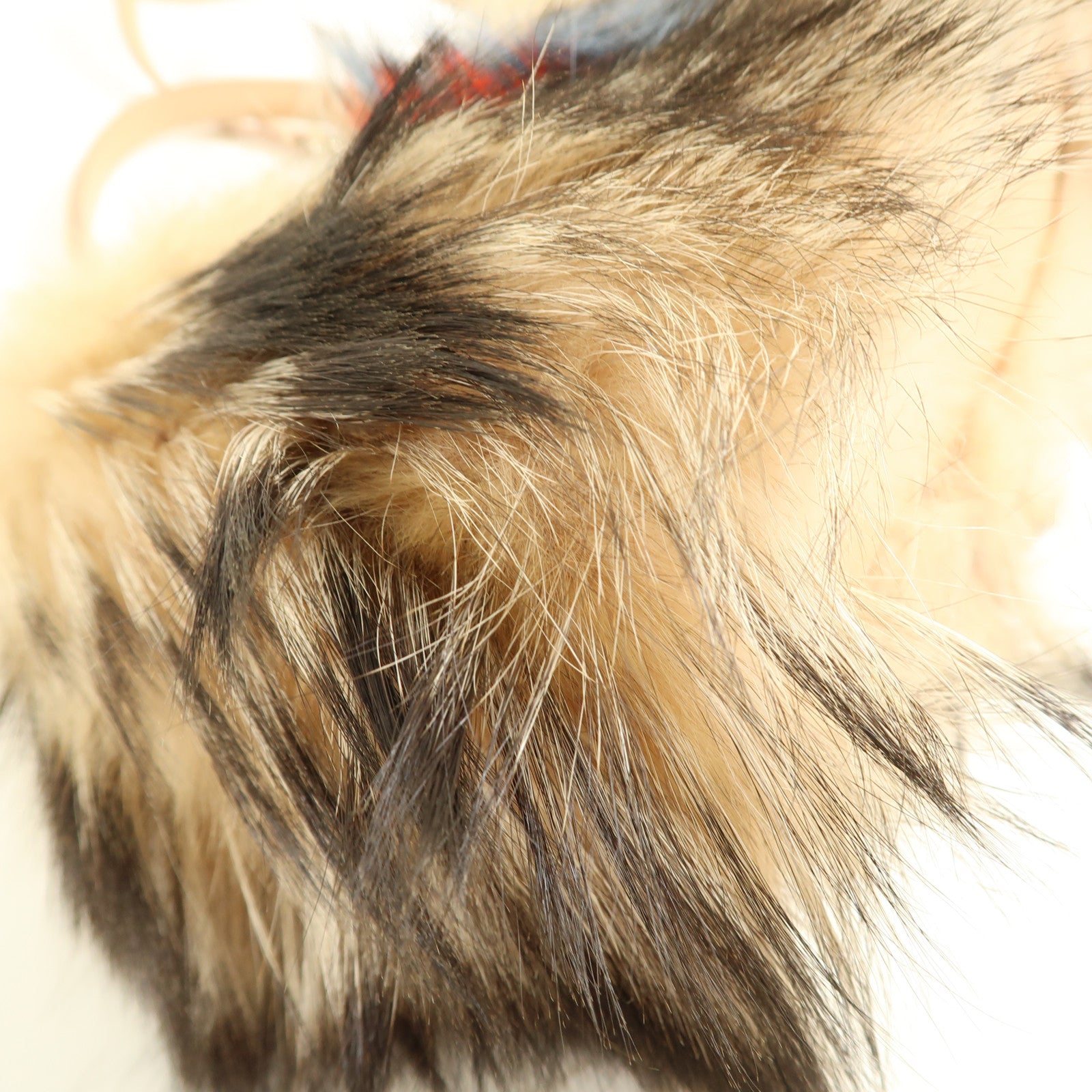 FENDI 狐狸毛Peekaboo S Size銀扣手挽肩背兩用袋