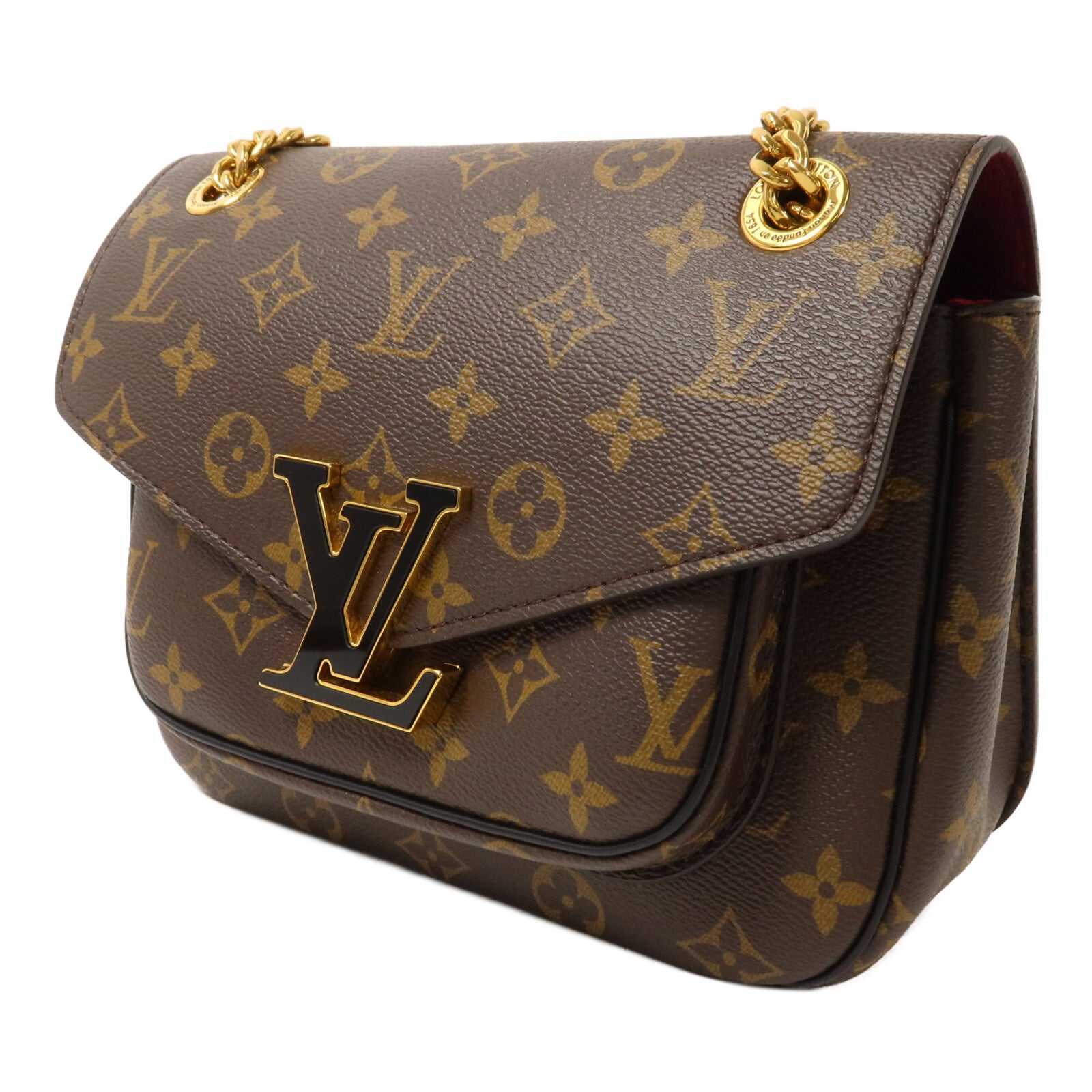 LOUIS VUITTON Monogram Passy鏈帶肩背袋