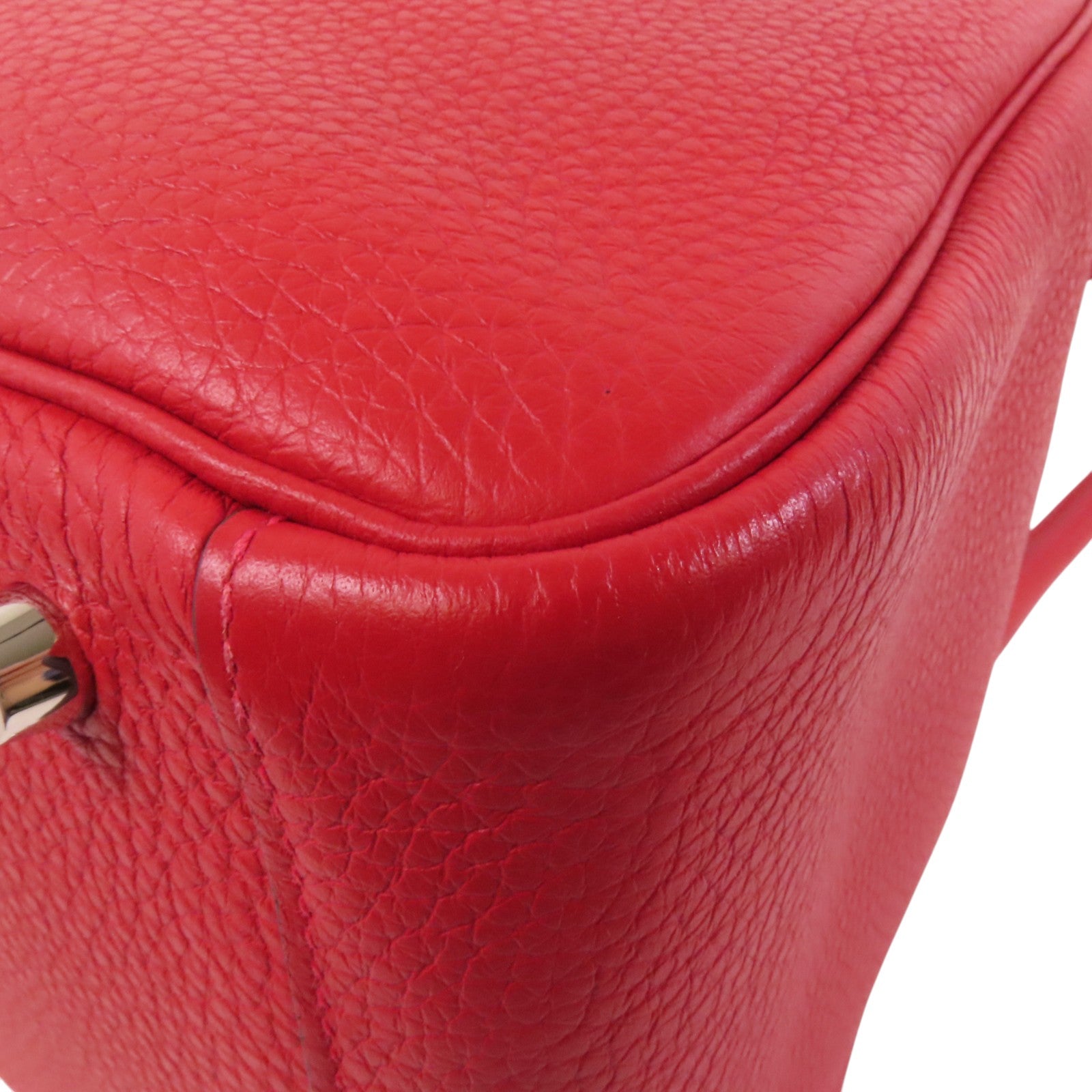 HERMES Clemence皮革Lindy 30銀扣肩背袋