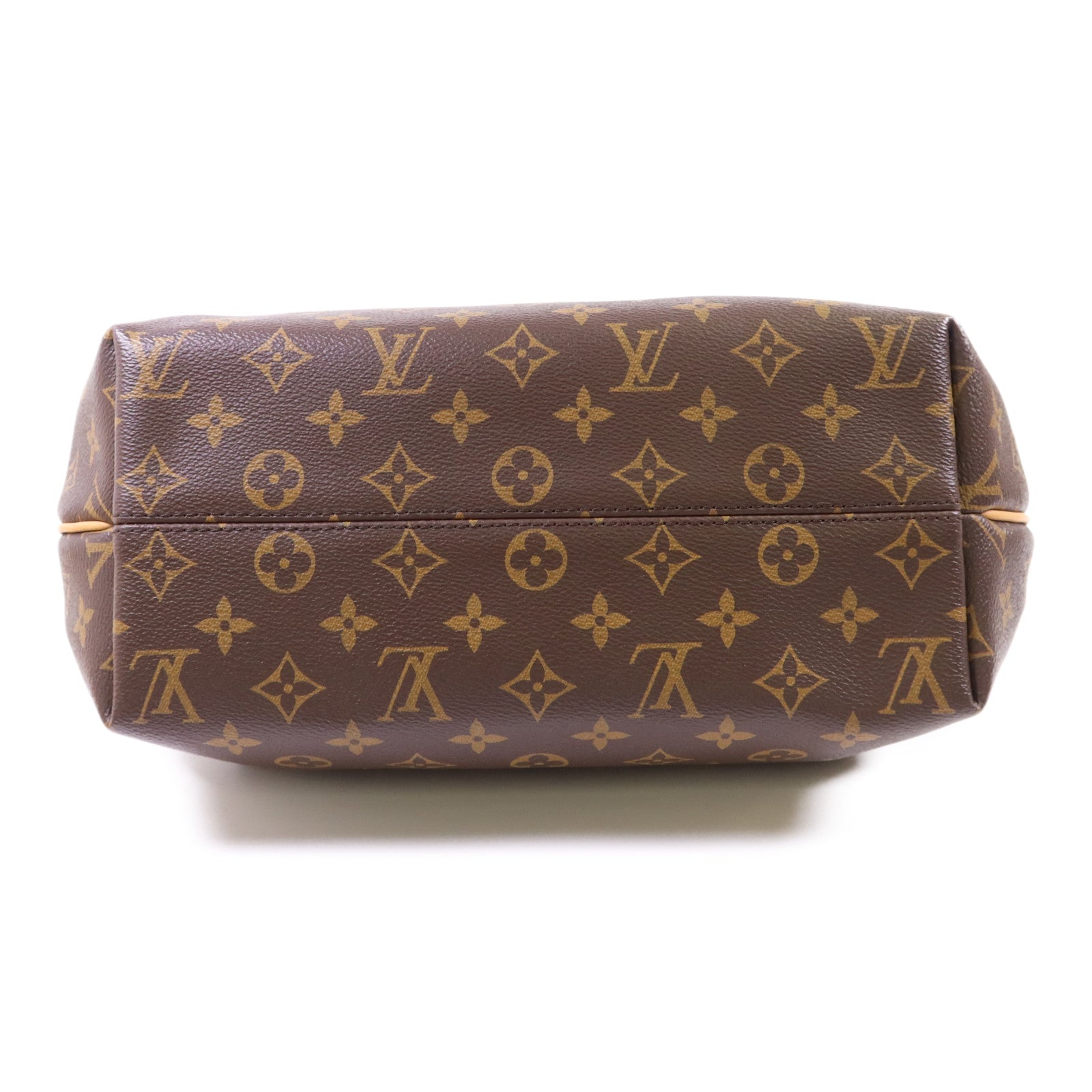 LOUIS VUITTON Monogram Turenne MM金扣手挽肩背兩用袋棕色