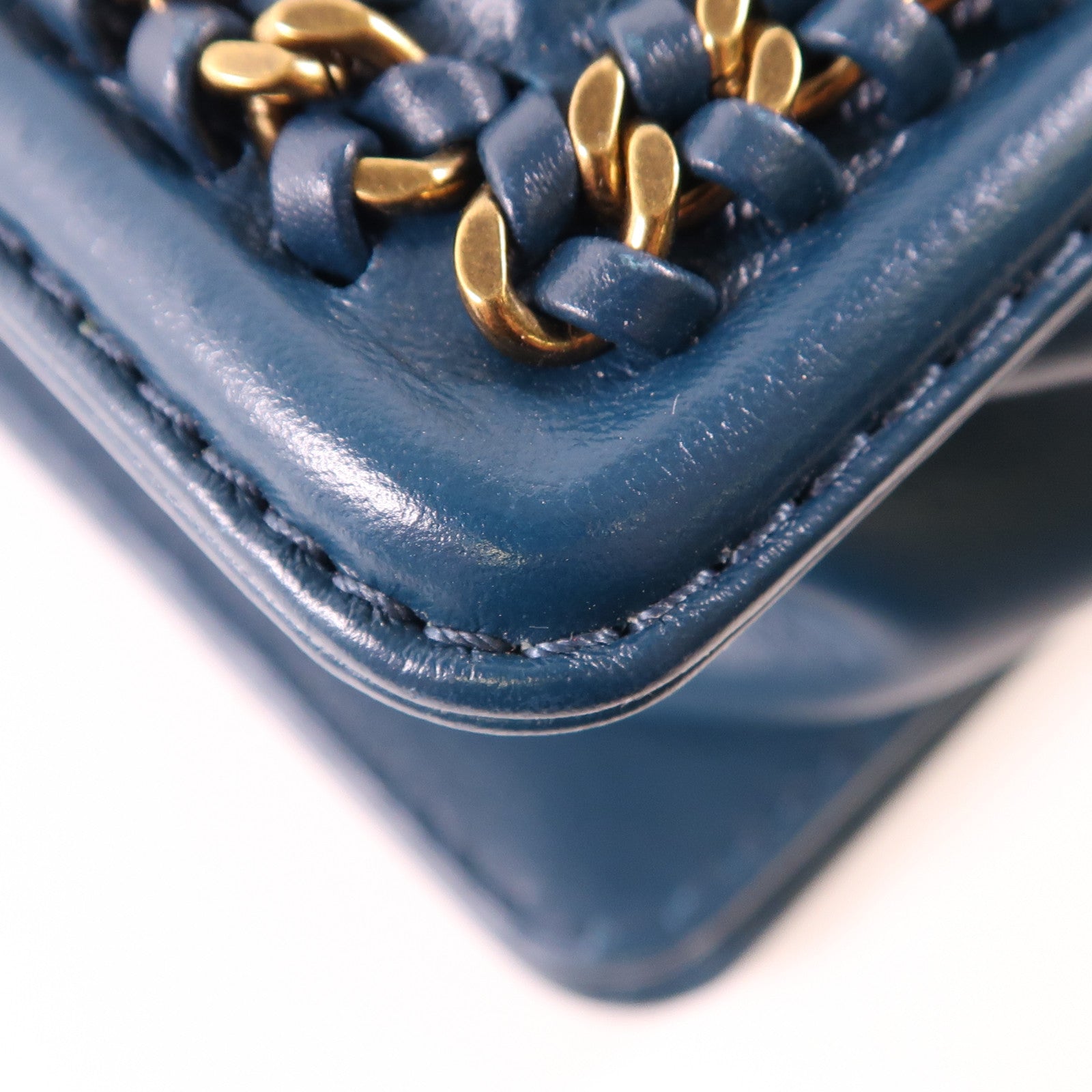 CHANEL 【激減優惠】蛇皮皮革Boy 25金扣手挽肩背兩用袋