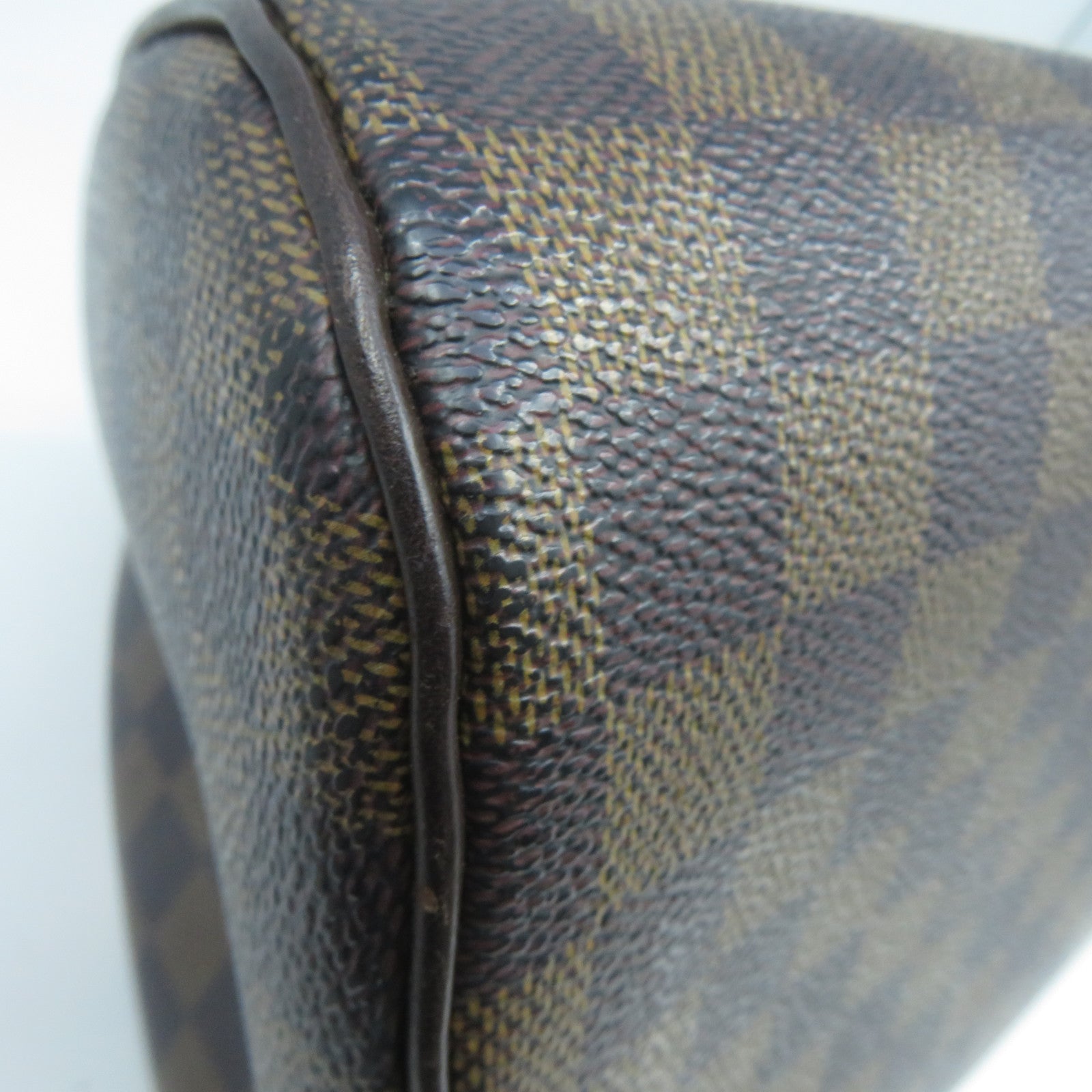 LOUIS VUITTON Damier Rivera MM金扣手挽袋啡色