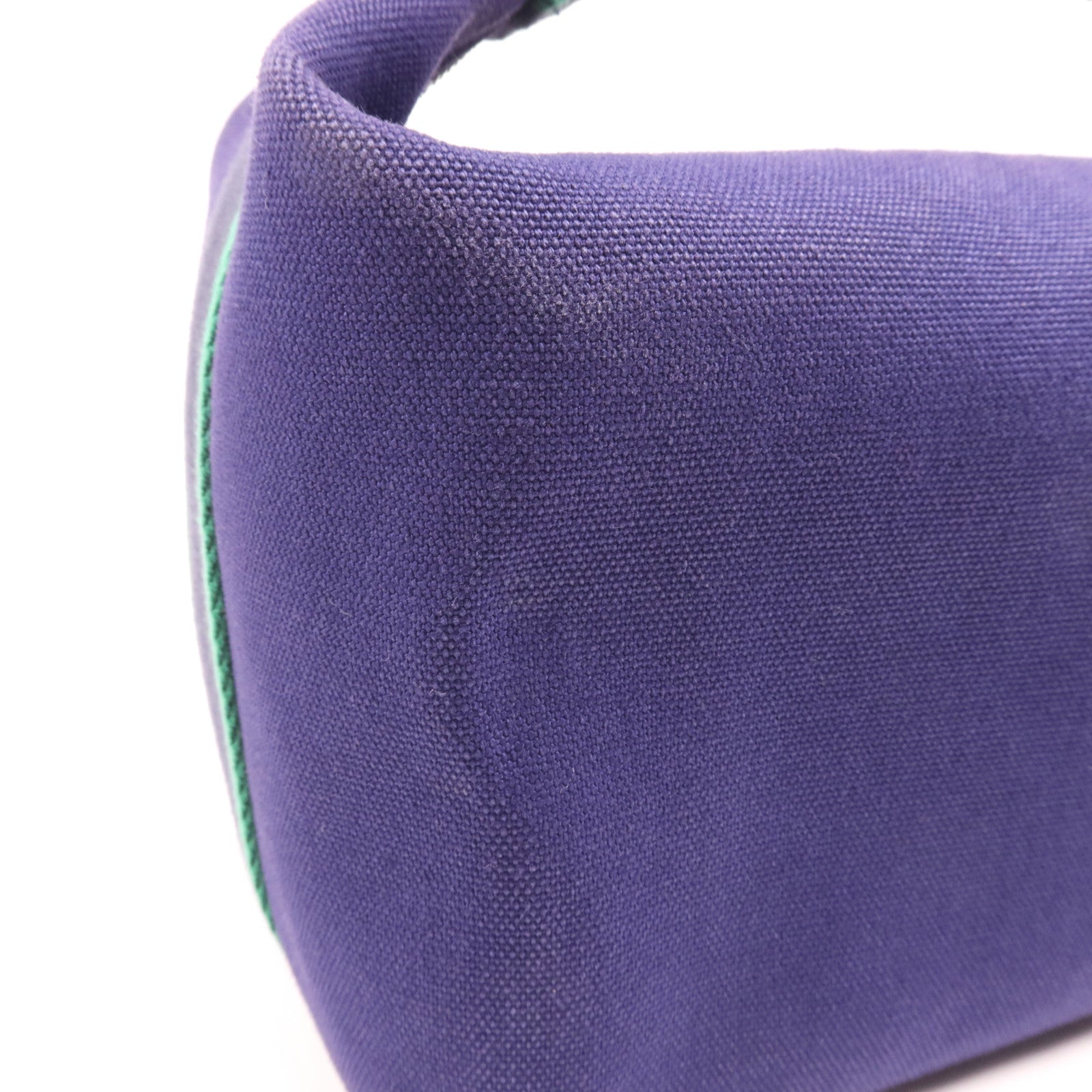 HERMES 帆布Bride-A-Brac GM銀扣手挽袋