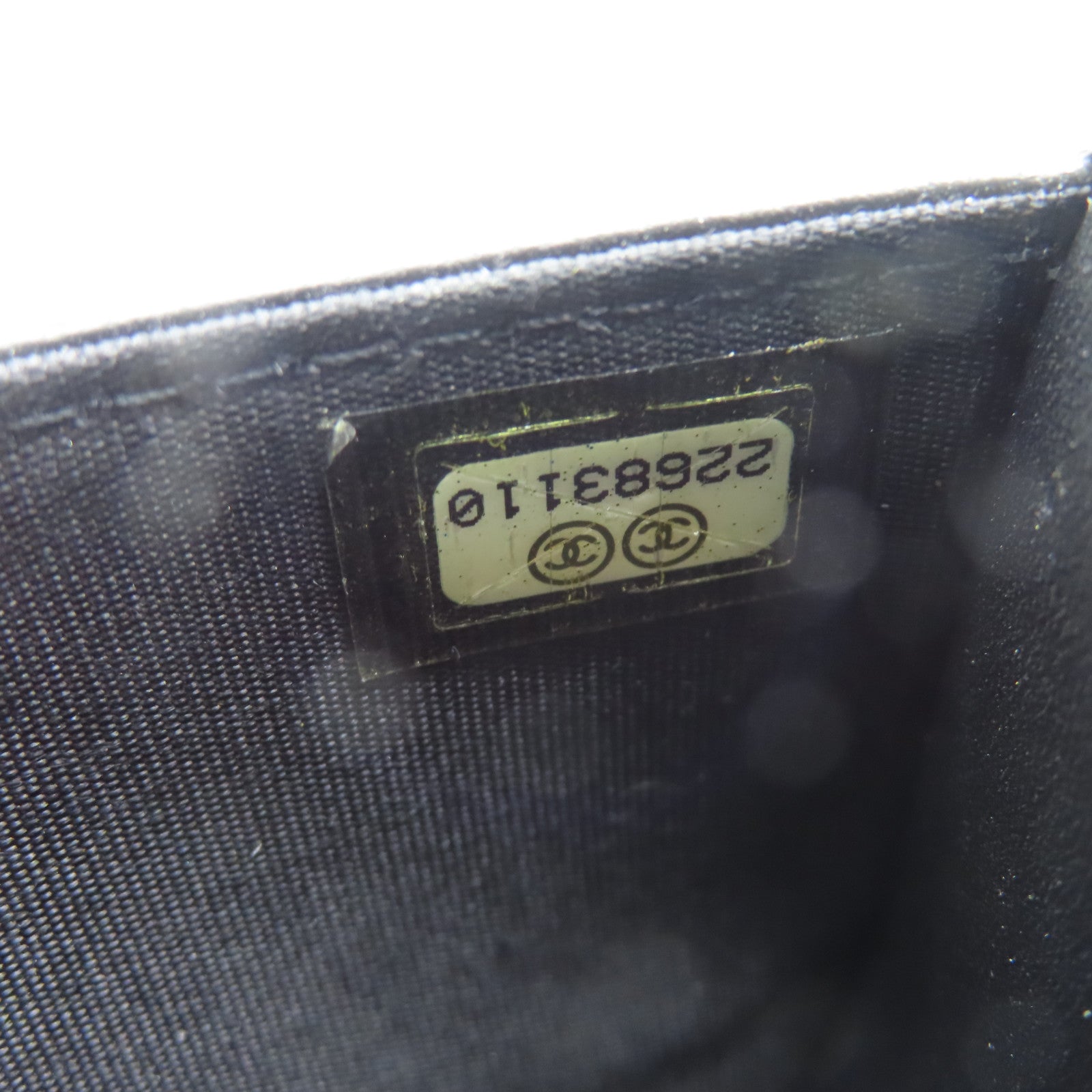 CHANEL 【清倉大減價】菱格羊皮皮革Wallet On Chain金扣肩背袋黑色金色