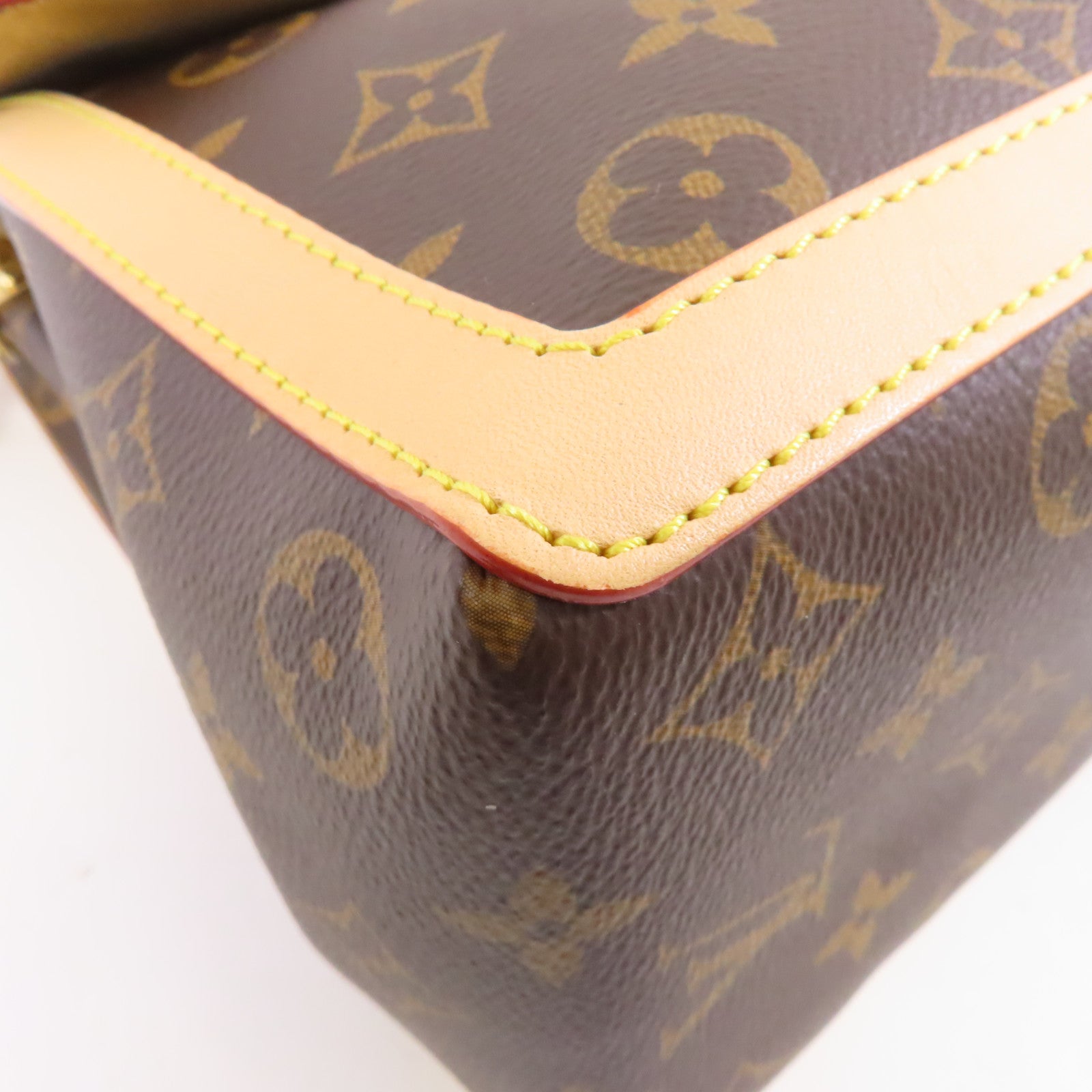 LOUIS VUITTON 【激減優惠】Monogram Dauphine Soft GM金扣手挽肩背兩用袋棕色