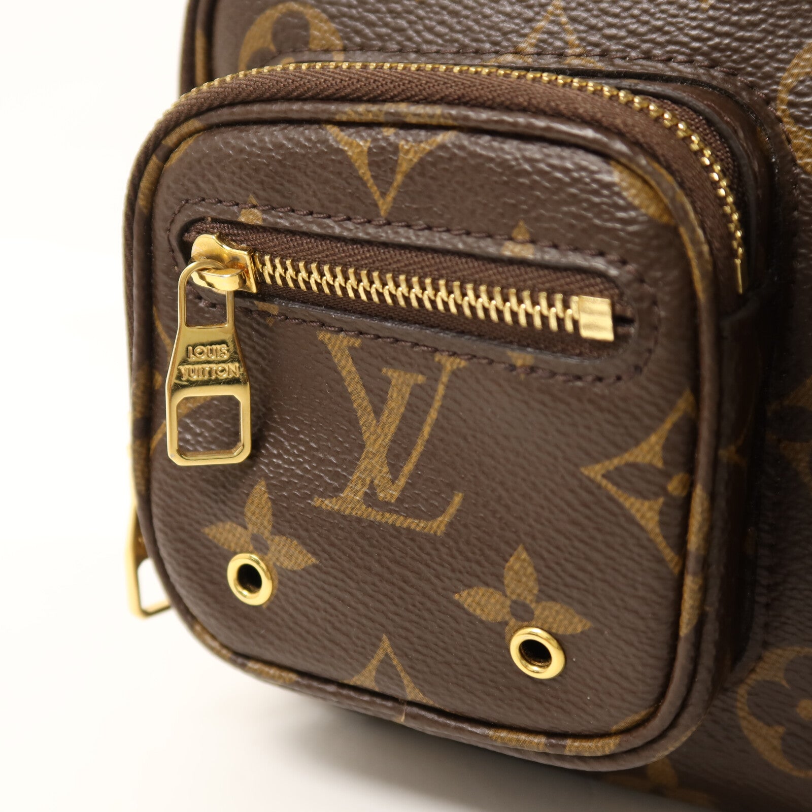 LOUIS VUITTON Monogram Utility金扣手挽肩背兩用袋