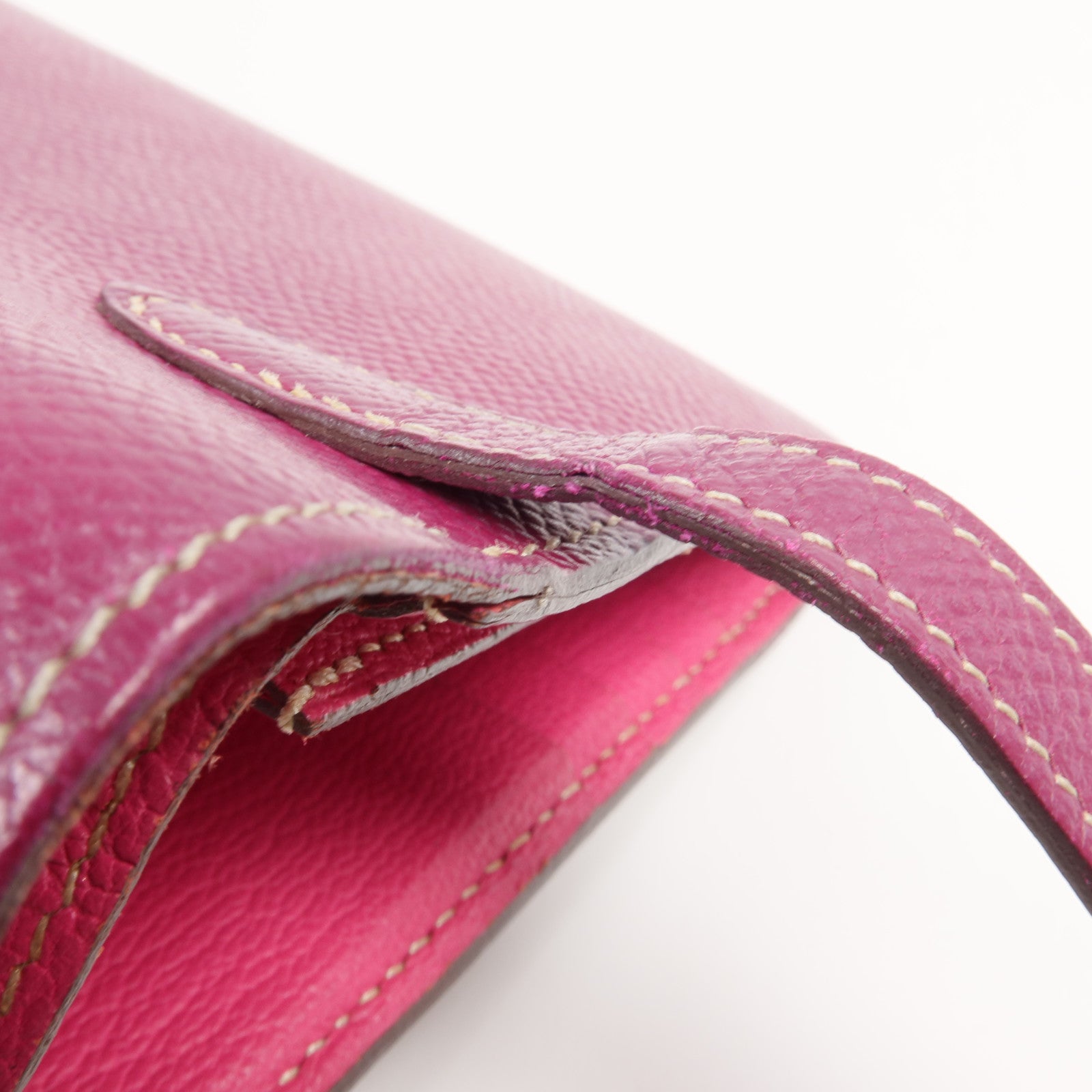 HERMES Epsom皮革Kelly Wallet長錢包Tosca/Rose Tyrien