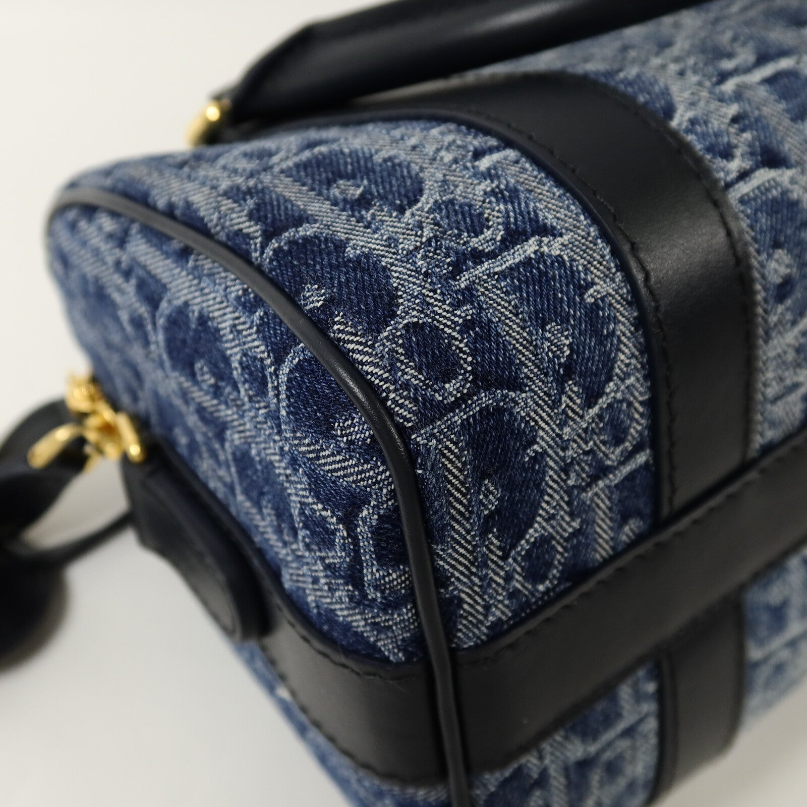Dior 牛仔布Boston Bag手挽肩背兩用袋