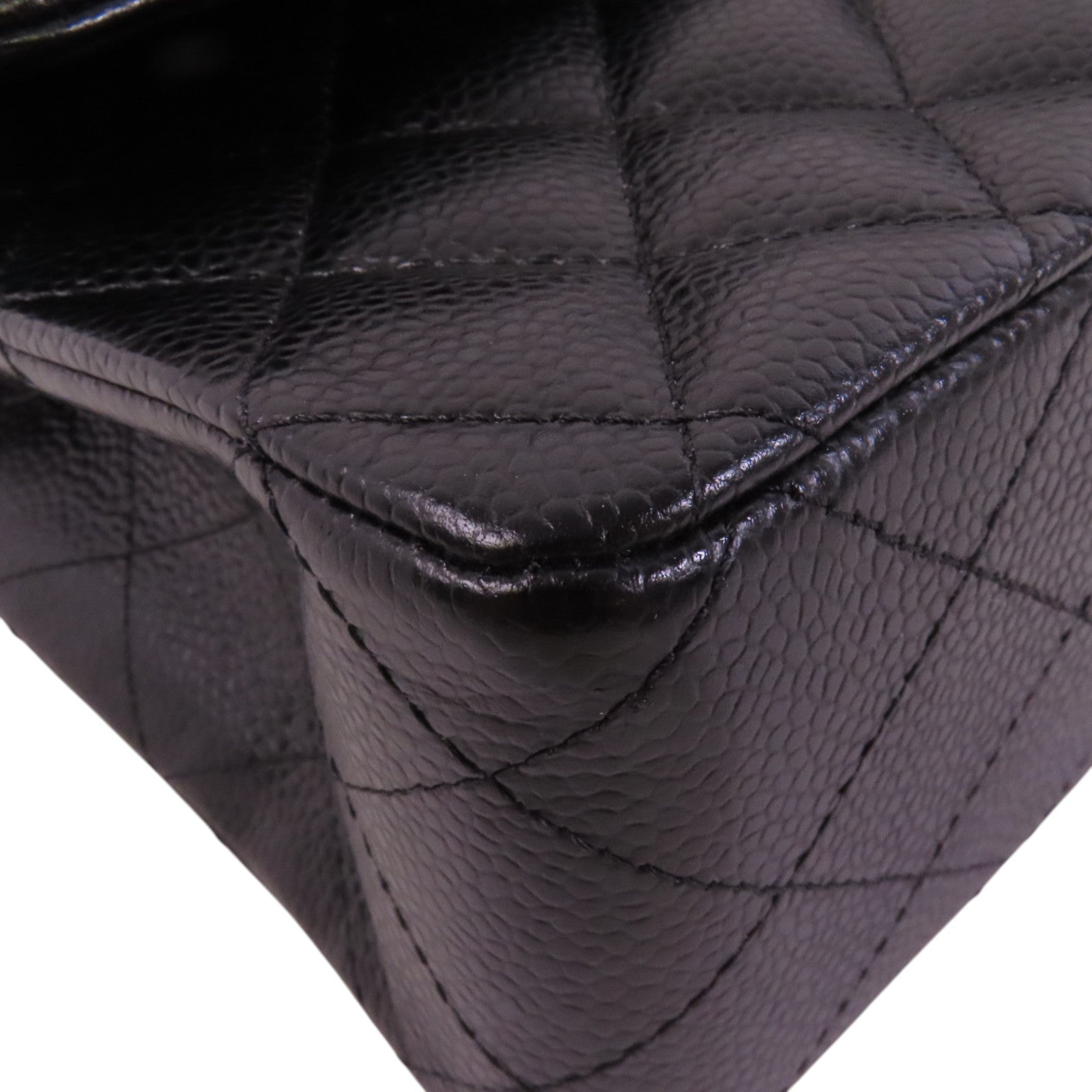 CHANEL 牛皮皮革Classic 25銀扣鏈帶肩背袋