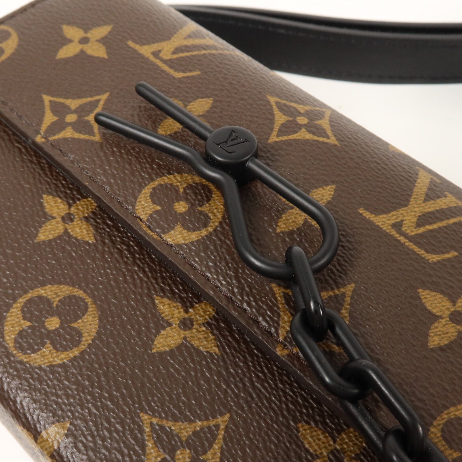 LOUIS VUITTON Monogram Macassar Steamer肩背袋