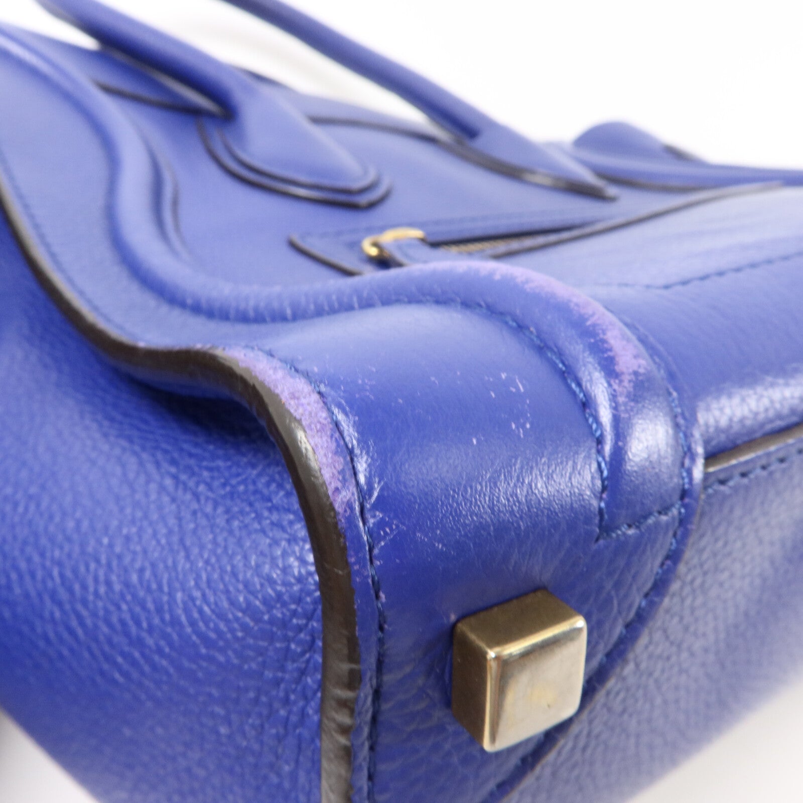 CELINE 牛皮皮革Micro Luggage手挽袋