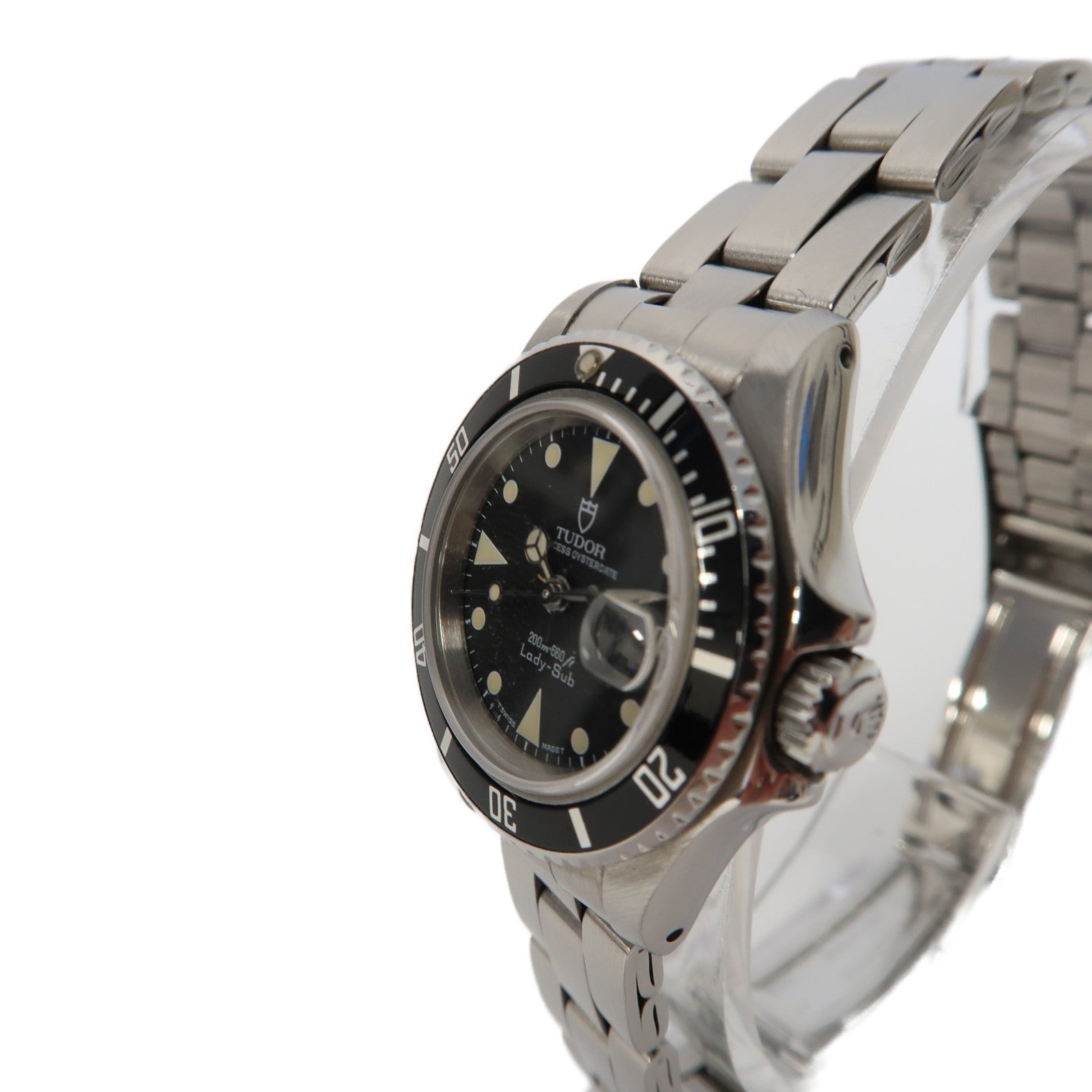TUDOR 不鏽鋼Prince Oysterdate 27mm自動機芯黑色/銀色