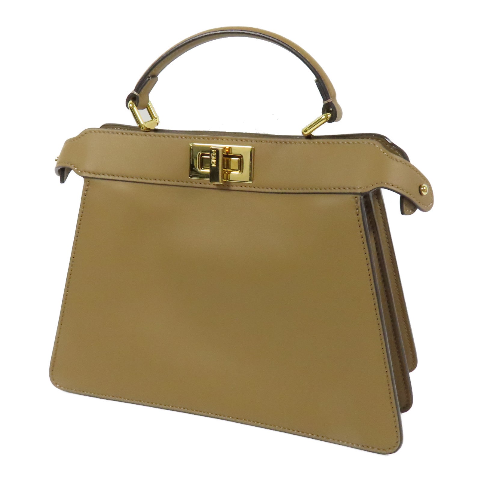 FENDI 牛皮皮革Peekaboo金扣手挽肩背兩用袋