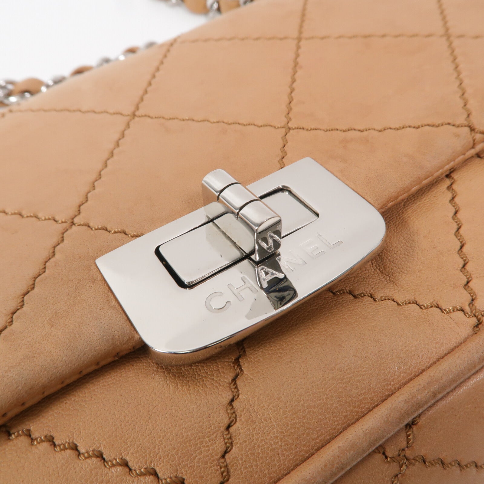 CHANEL 牛皮皮革Chain Shoulder鏈帶肩背袋