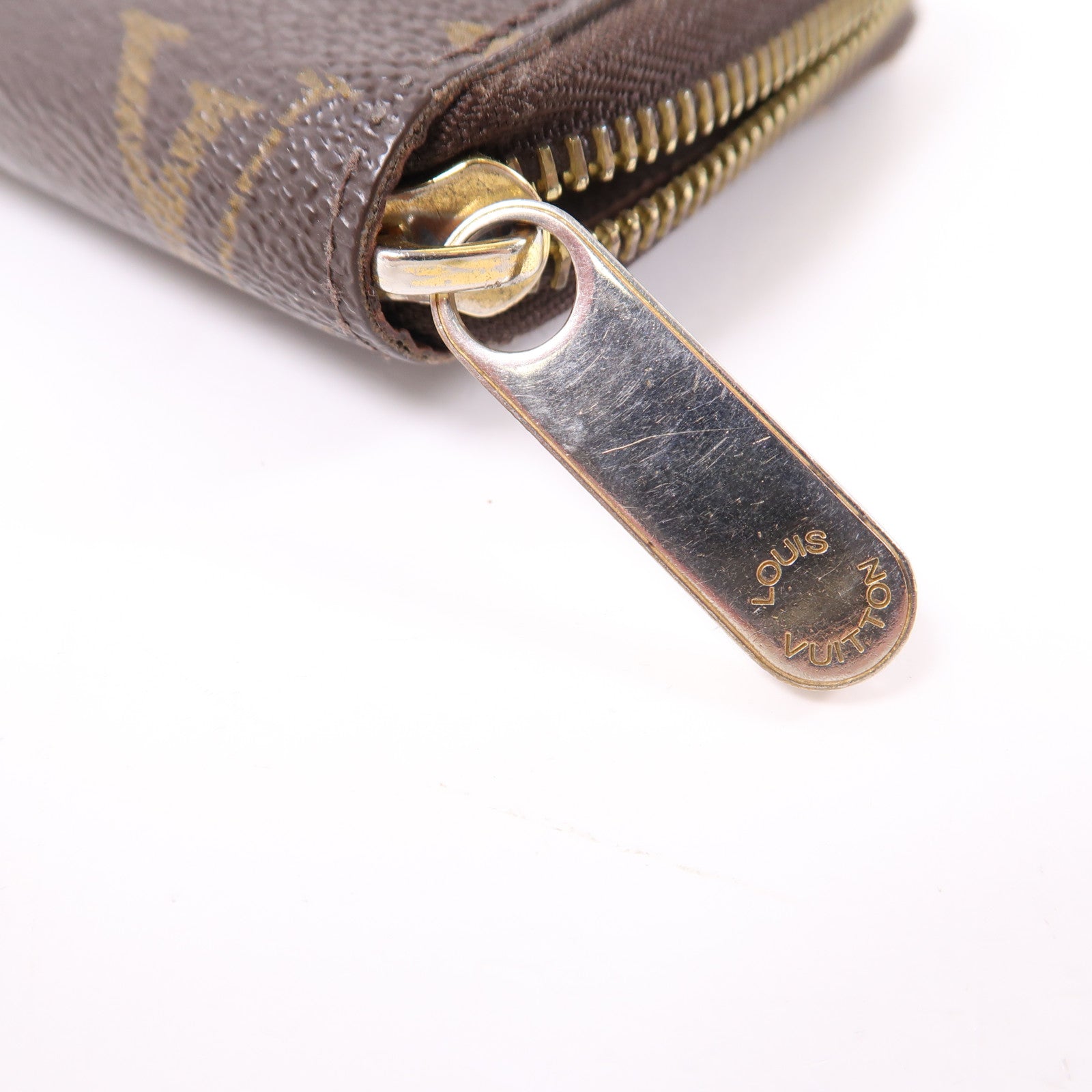 LOUIS VUITTON MonogramZipper Long Wallet金扣拉鍊長錢包啡色
