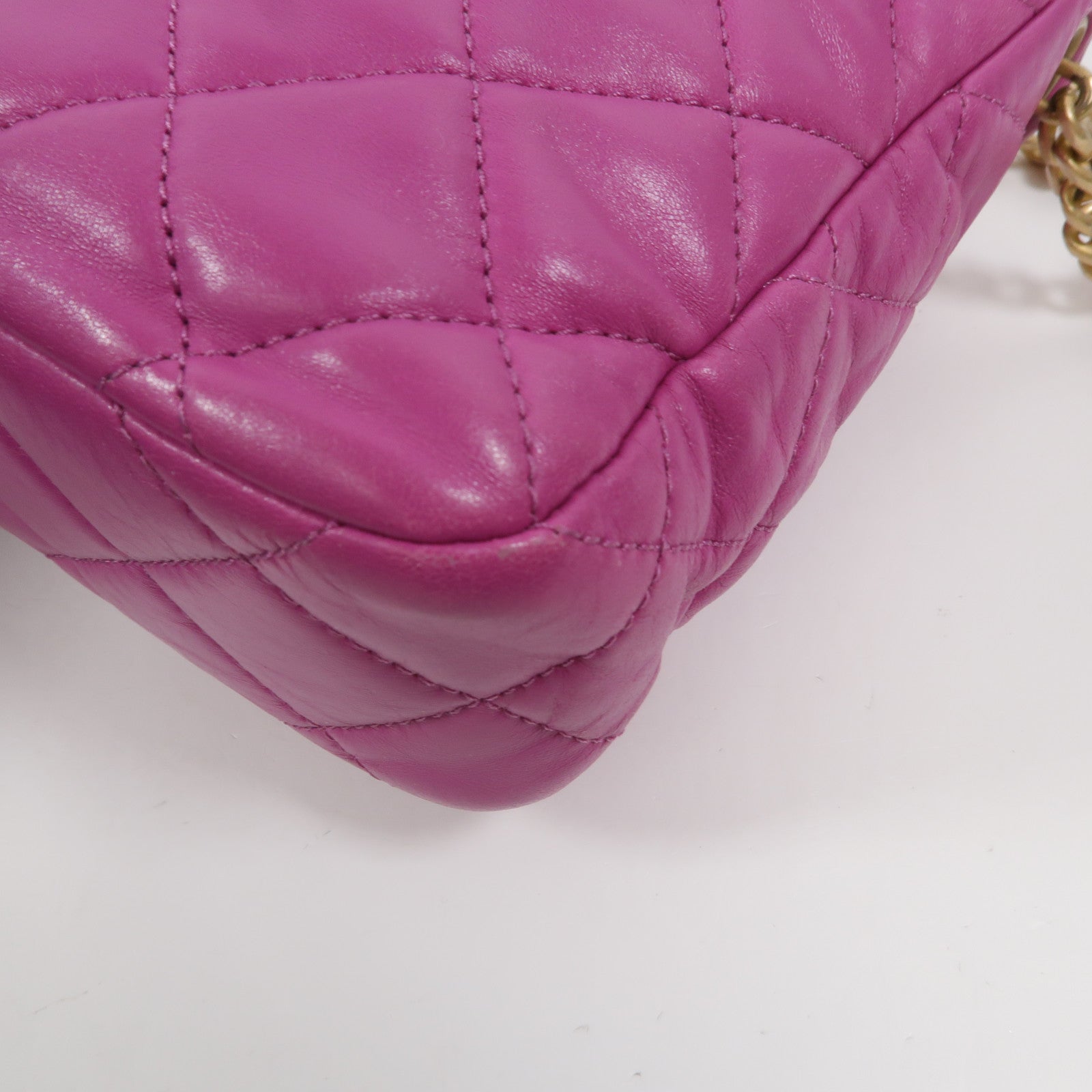 CHANEL 羊皮皮革Hobo Bag鏈帶肩背袋