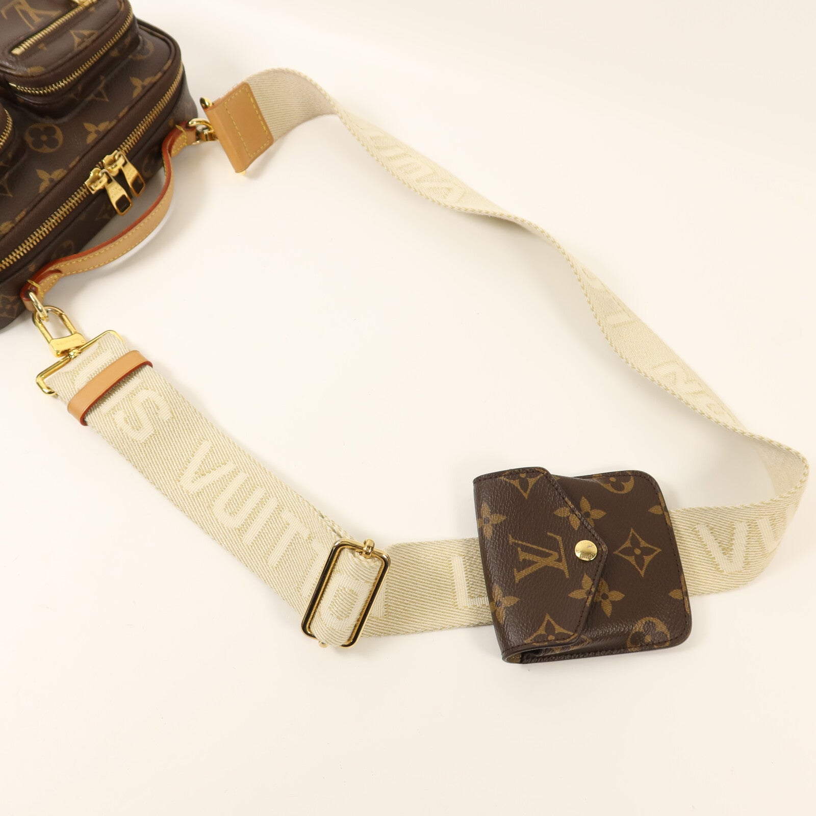 LOUIS VUITTON Monogram Utility金扣手挽肩背兩用袋