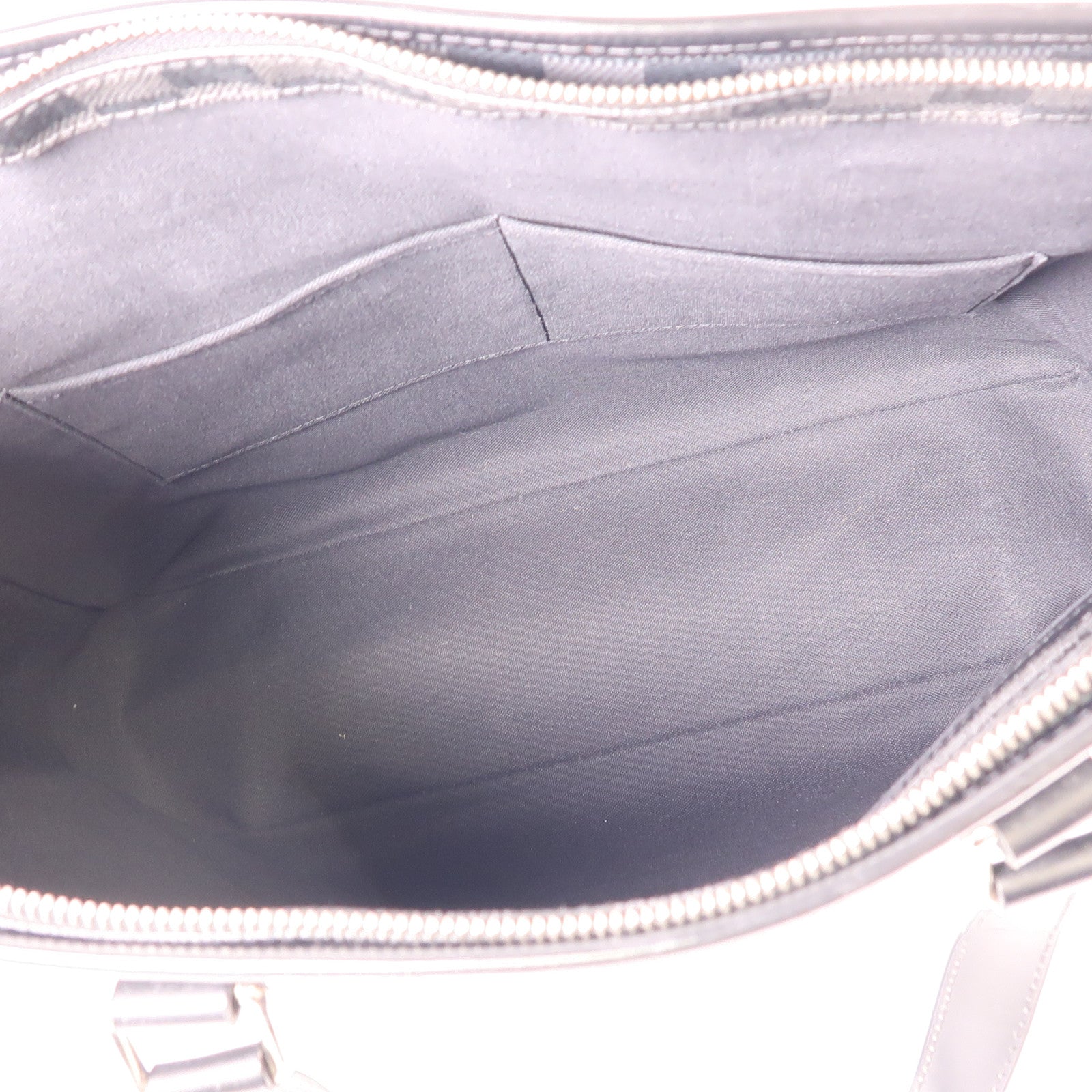 LOUIS VUITTON Damier Graphite Tadao MM銀扣手挽肩背兩用袋
