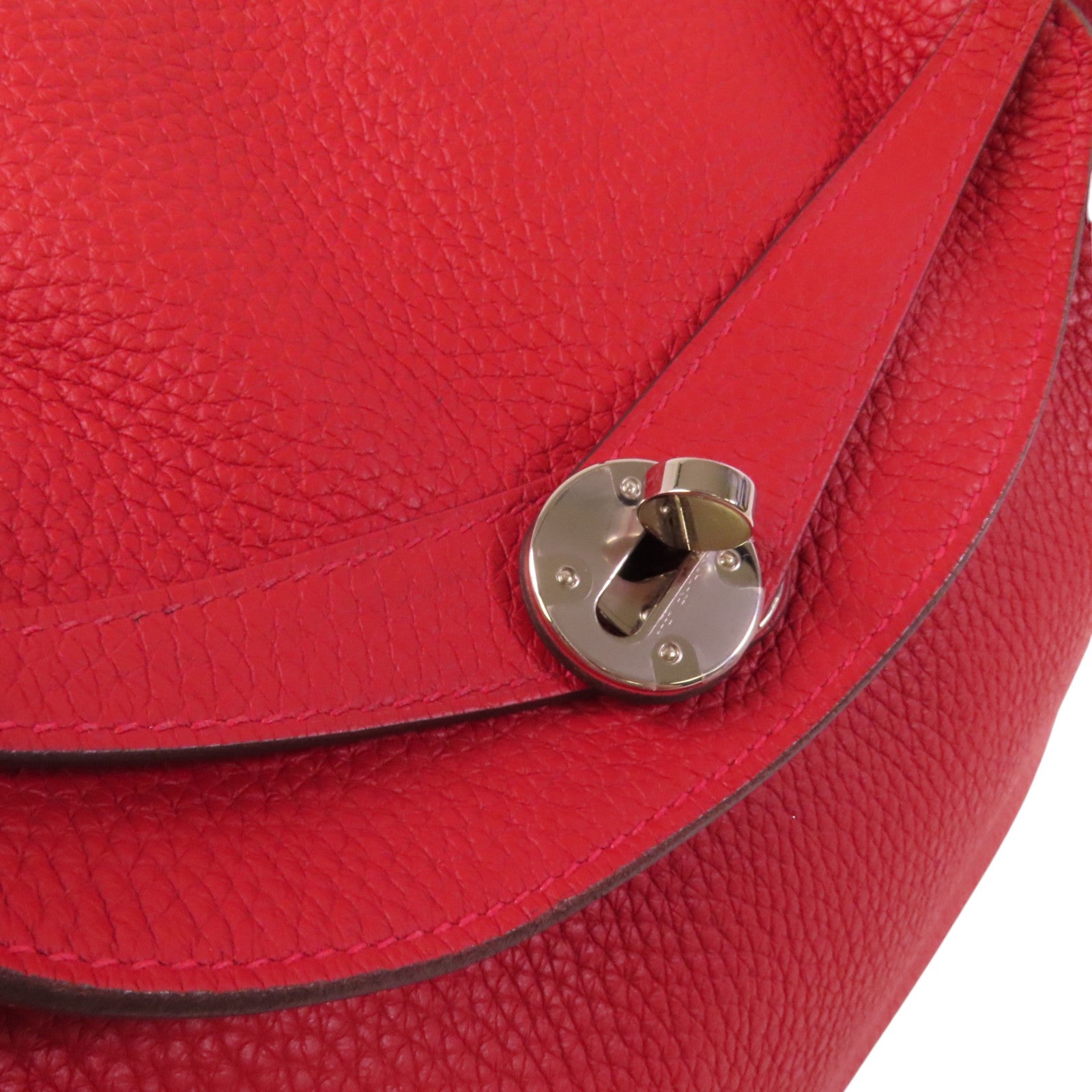 HERMES 【激減優惠】Clemence皮革Lindy 30銀扣肩背袋