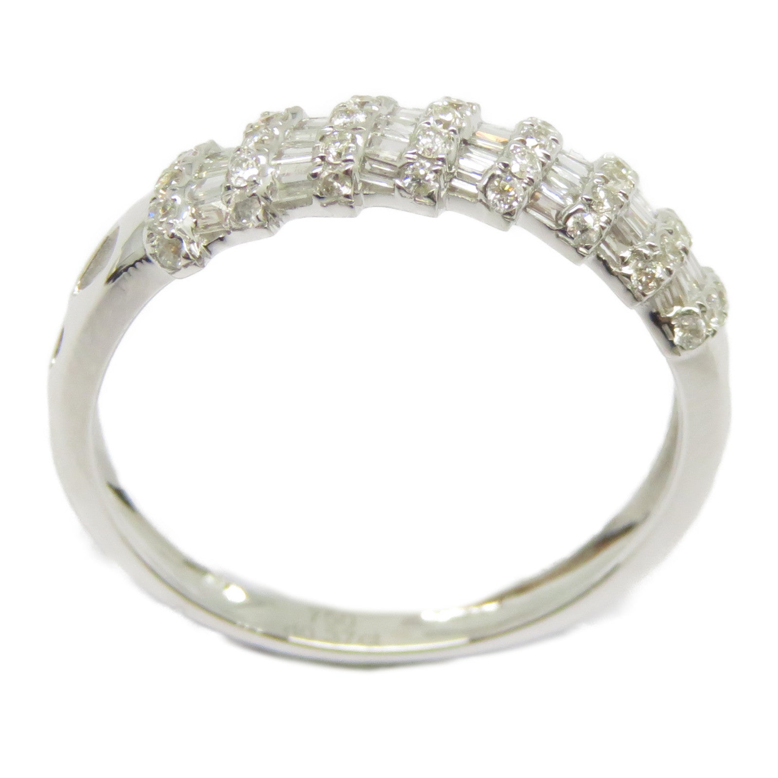 JEWELRY 【激減優惠】18K白金Diamond Ring 0.185ct/0.195鑽石戒指US#6.75銀色