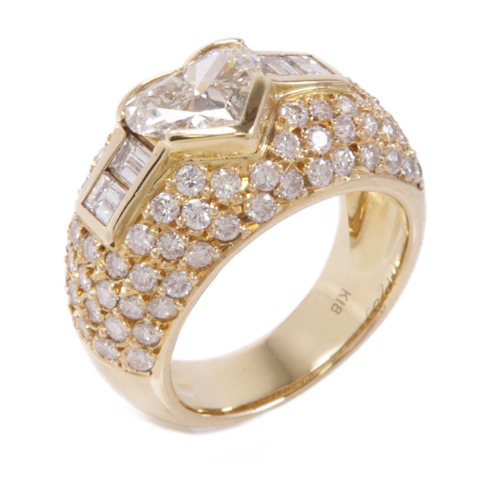 JEWELRY Diamond Ring 18K Yellow Gold US#6.25