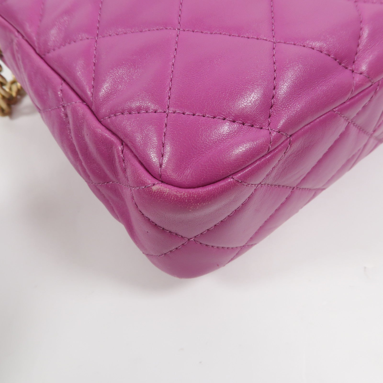 CHANEL 羊皮皮革Hobo Bag鏈帶肩背袋