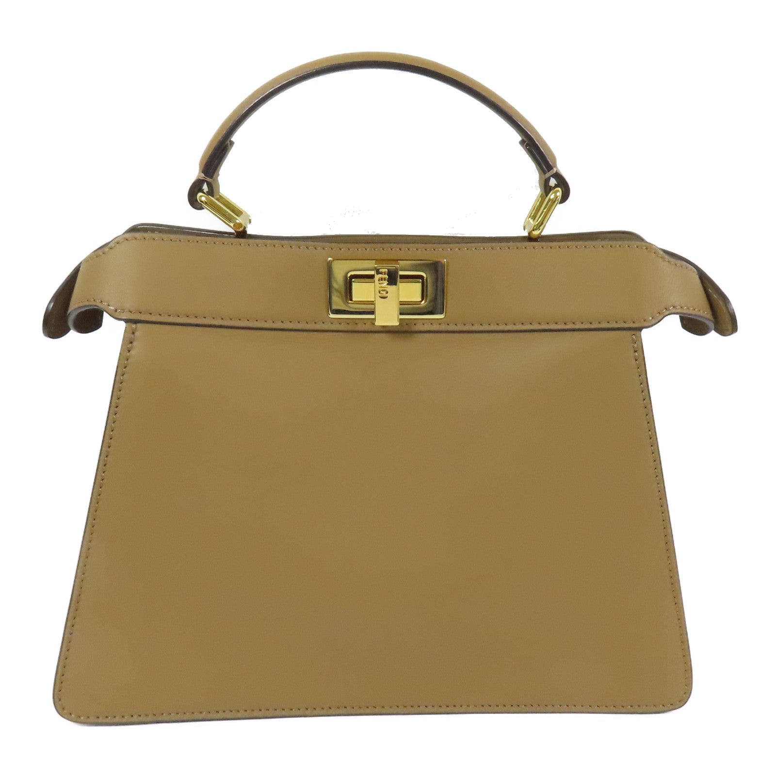 FENDI 牛皮皮革Peekaboo金扣手挽肩背兩用袋