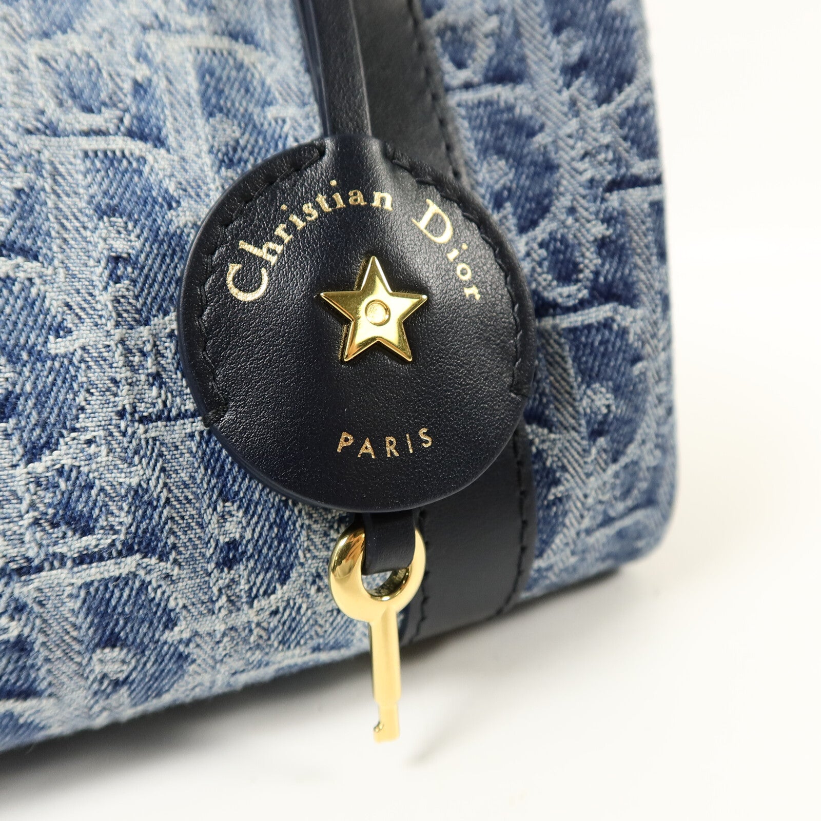 Dior 牛仔布Boston Bag手挽肩背兩用袋
