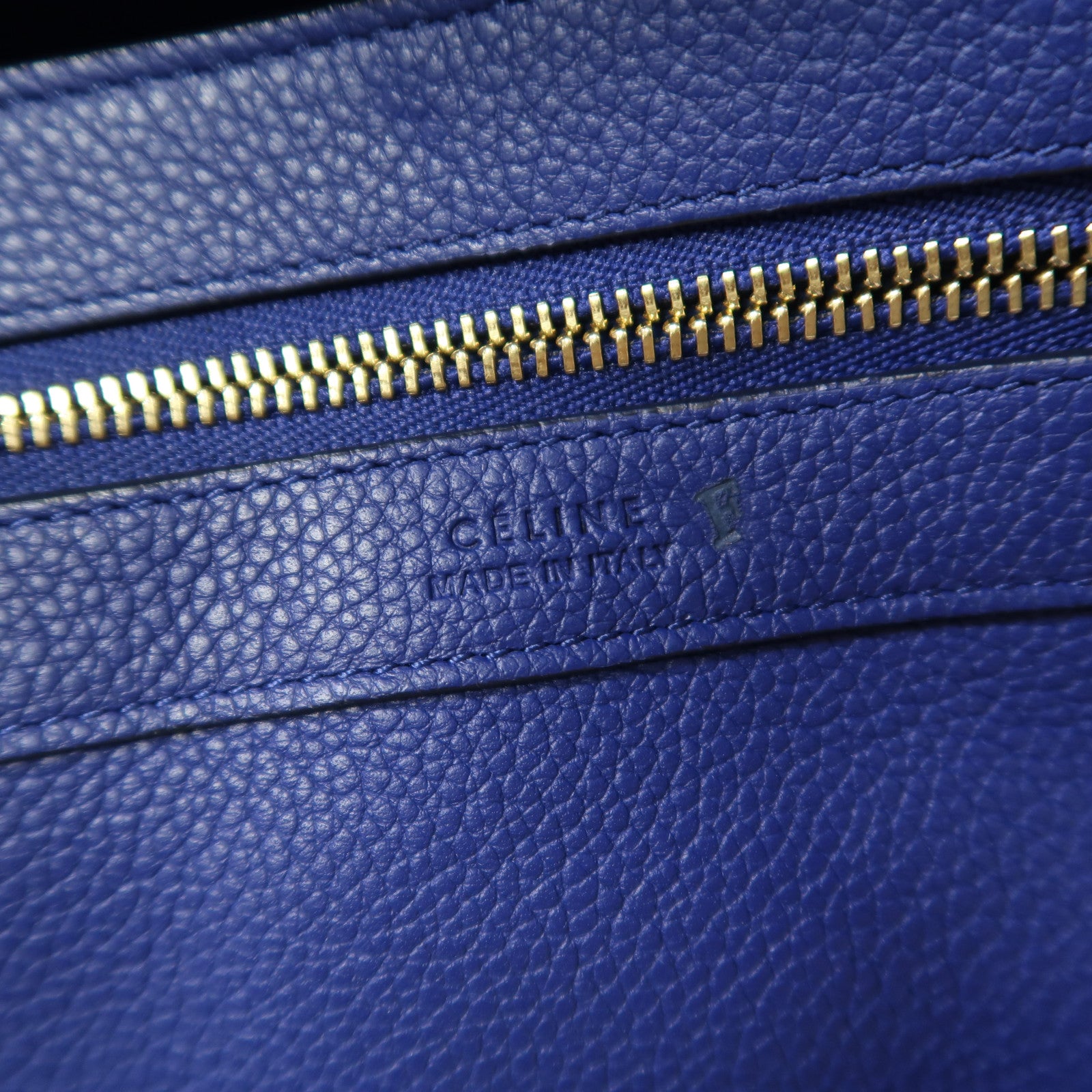 CELINE 【激減優惠】牛皮皮革Tote Bag手挽袋藍色