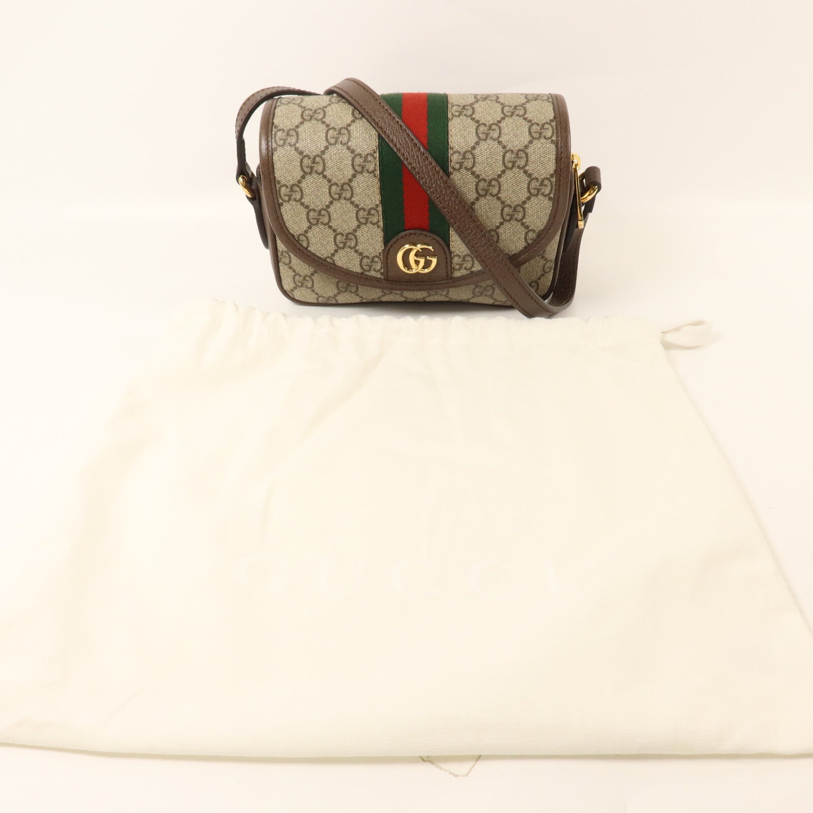 GUCCI 塗層帆布Ophidia GG Mini Shoulder Bag肩背袋