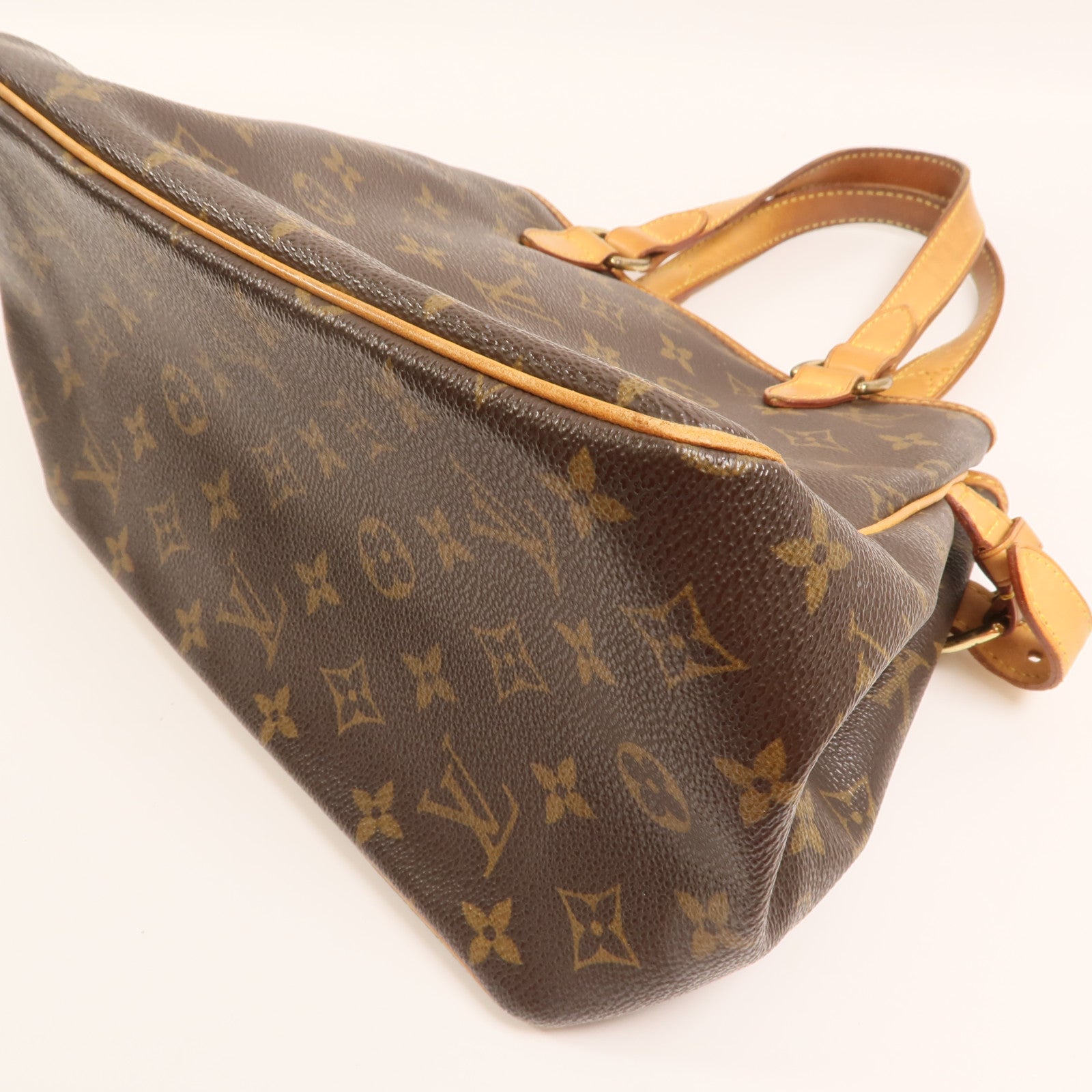 LOUIS VUITTON Monogram Batignolles金扣手挽袋