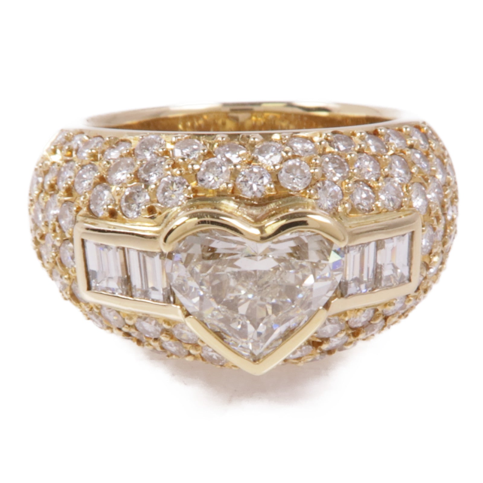 JEWELRY Diamond Ring 18K Yellow Gold US#6.25