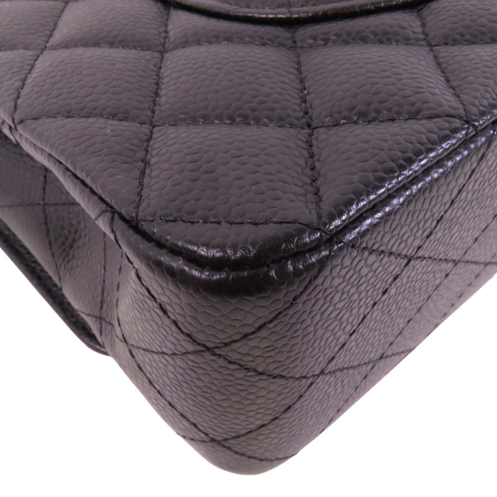 CHANEL 牛皮皮革Classic 25銀扣鏈帶肩背袋