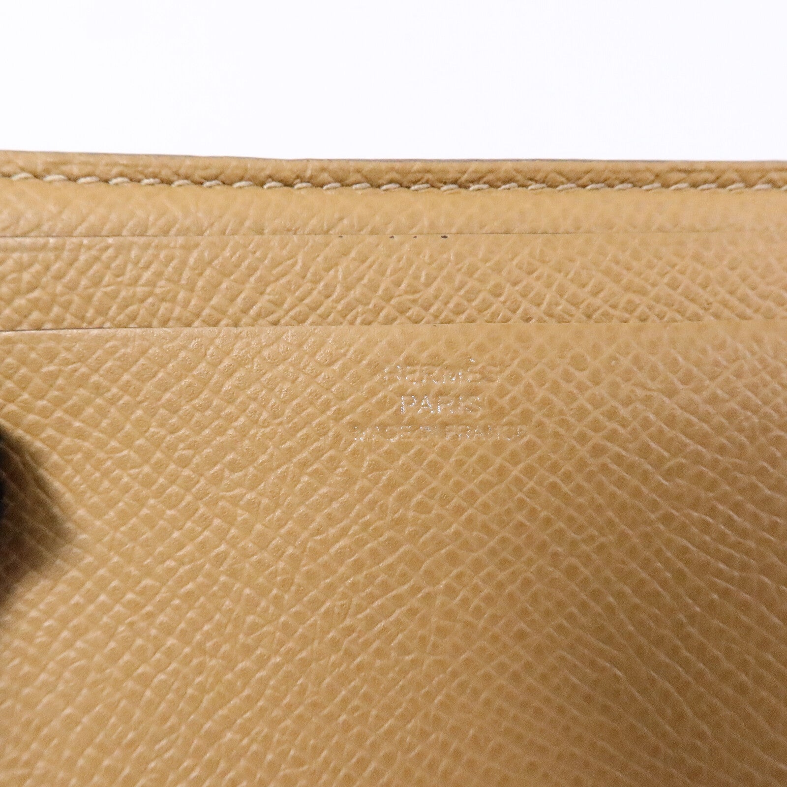 HERMES Epsom皮革City 4CC Card Holder卡片套Biscuit