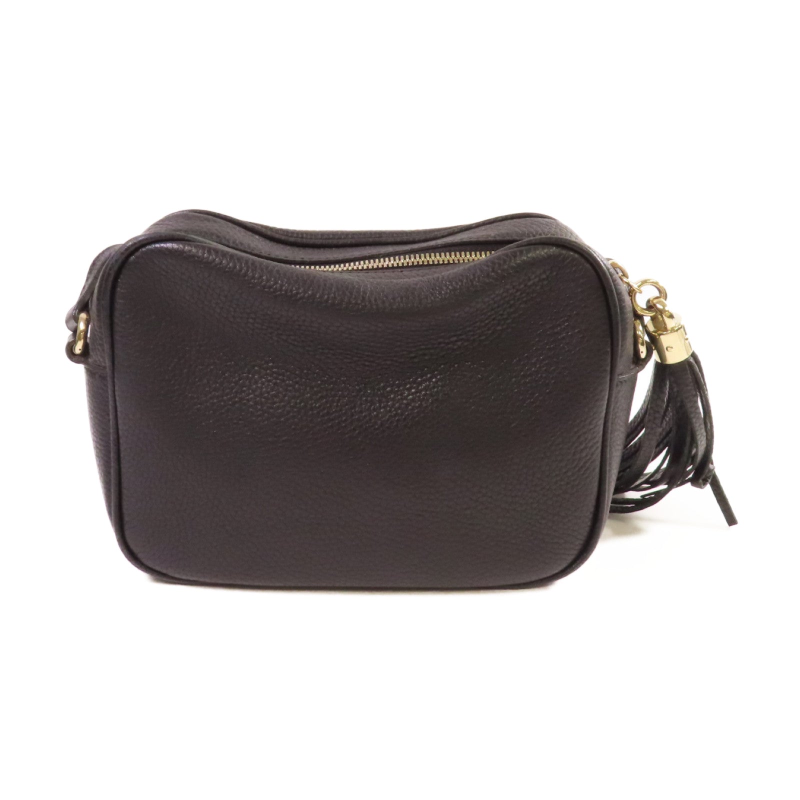 GUCCI 牛皮皮革Soho Small Disco Shoulder Bag金扣肩背袋黑色