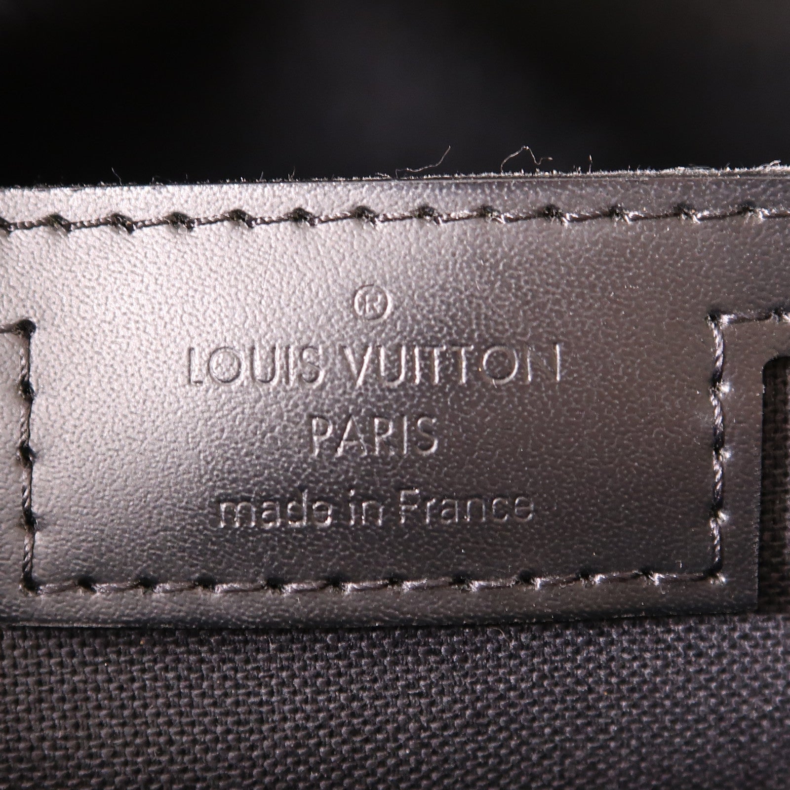 LOUIS VUITTON Damier Graphite Tadao MM銀扣手挽肩背兩用袋