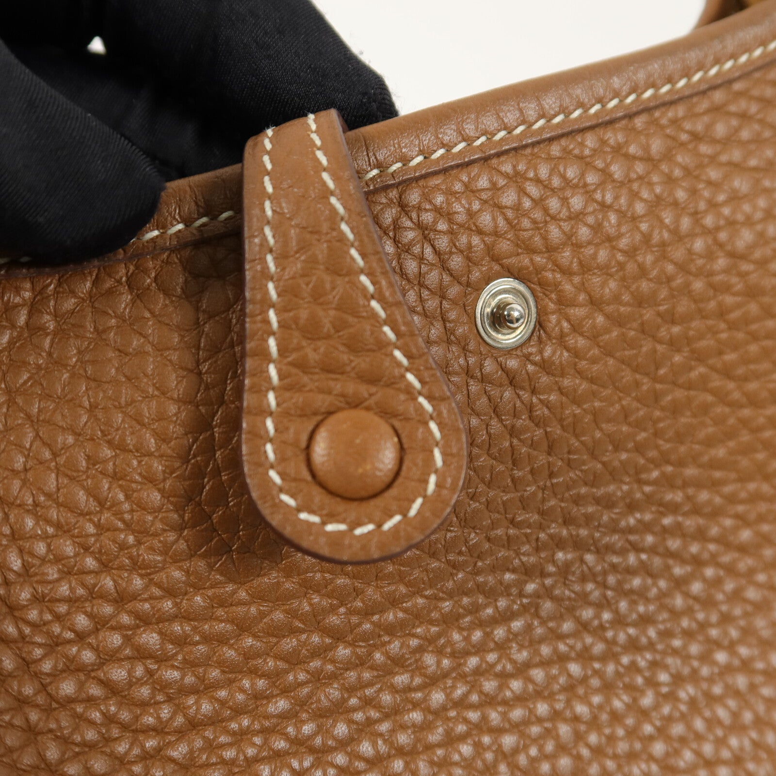 HERMES Clemence皮革Evelyne TPM肩背袋Gold