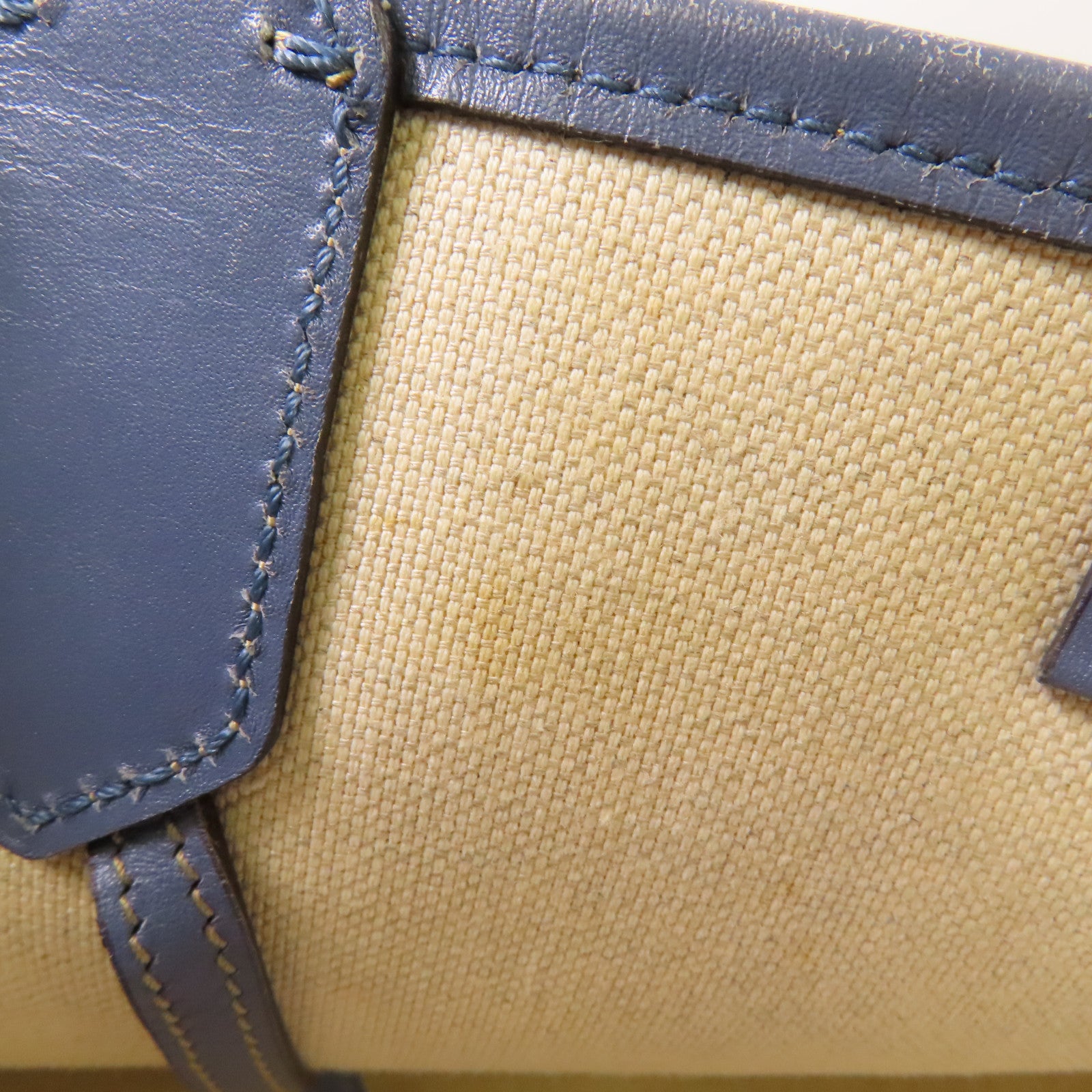 GUCCI GG Tote Bag 309497 PVC Coated Canvas Brown Blue