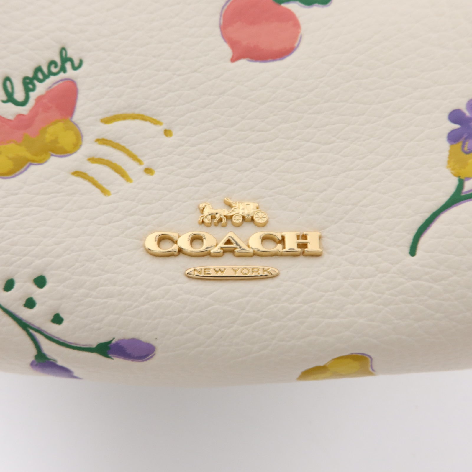 COACH 皮革Nora Kisslock Coin Purse零錢包