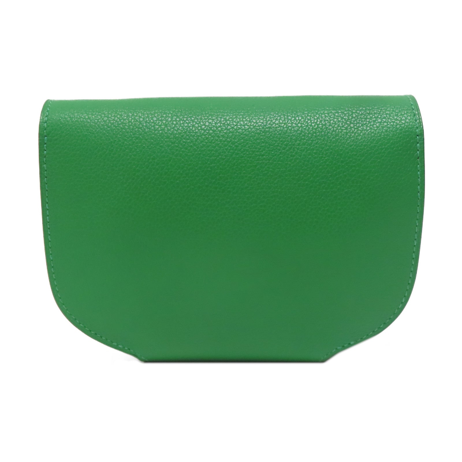 HERMES 【激減優惠】Evercolor皮革Mini Convoyeur銀扣肩背袋竹子綠色