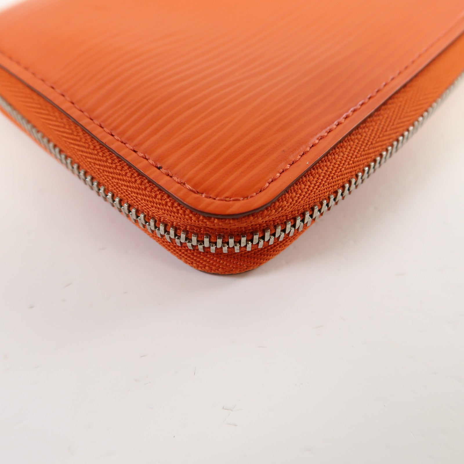 LOUIS VUITTON Epi Zippy Coin Purse銀扣零錢包橙色