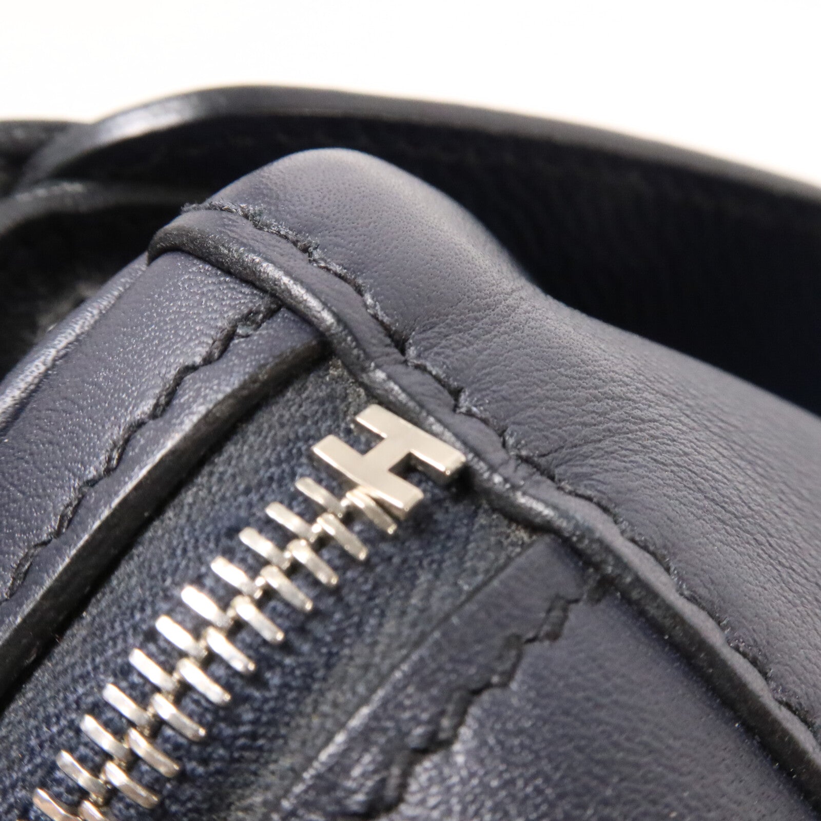 HERMES Swift皮革/Epsom皮革Lindy 26手挽肩背兩用袋Bleu Indigo/Orange Poppy